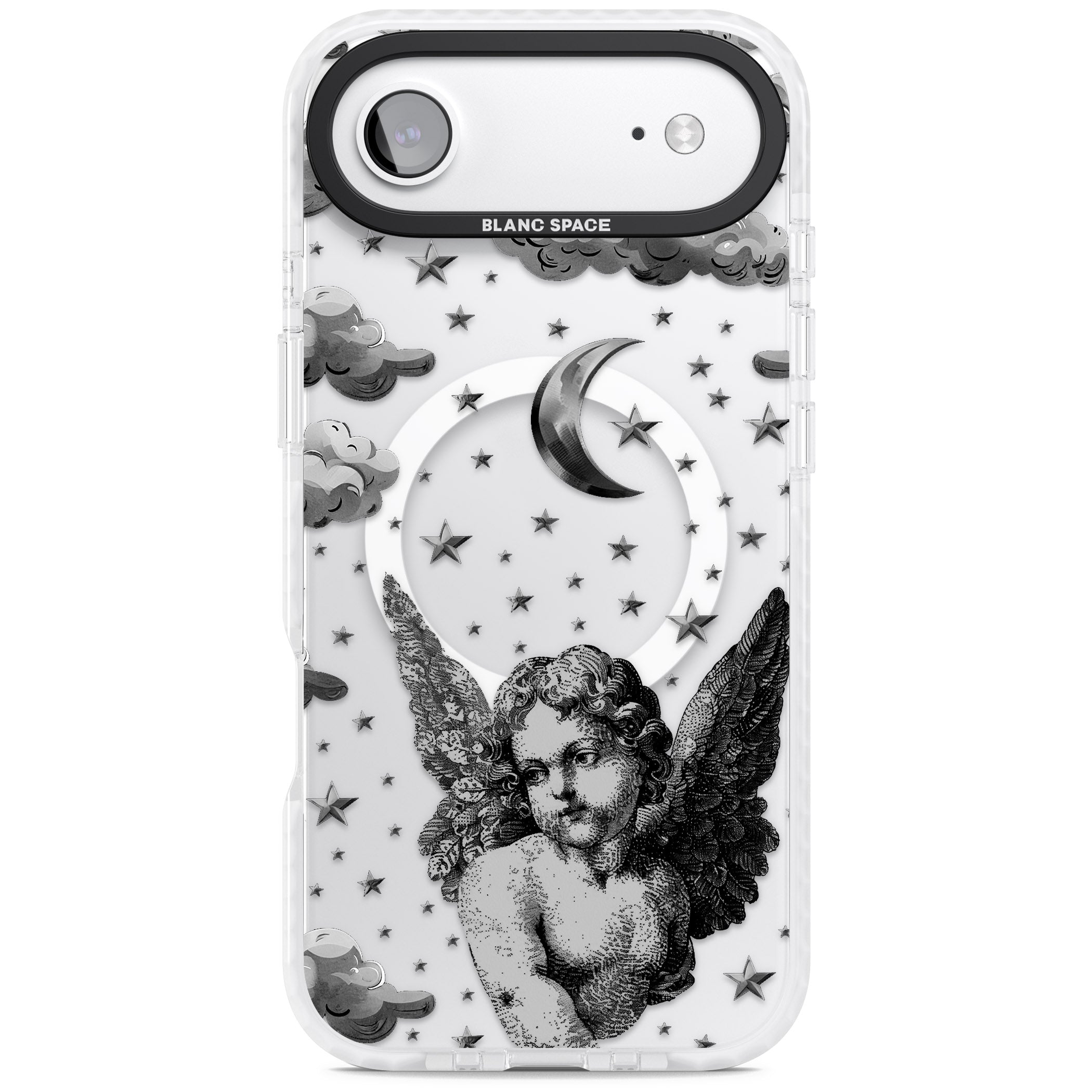 Celestial Cherub iPhone 17 Air Impact Pro Clear Phone Case