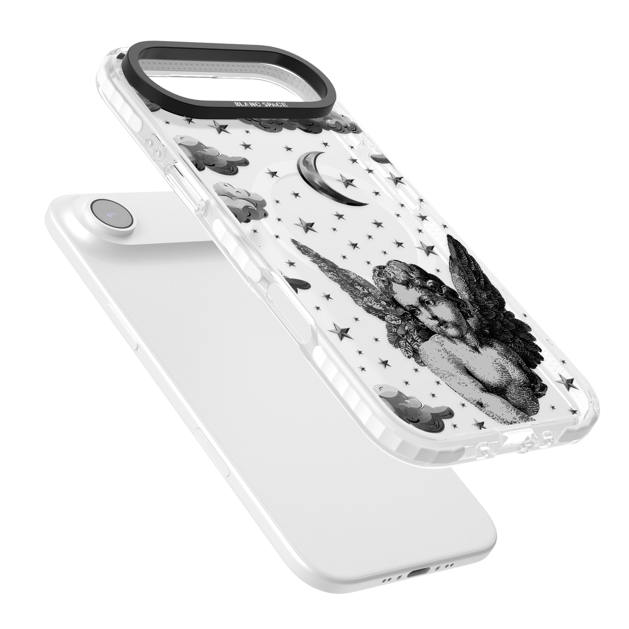 Celestial Cherub iPhone 17 Air Impact Pro Clear Phone Case Colours