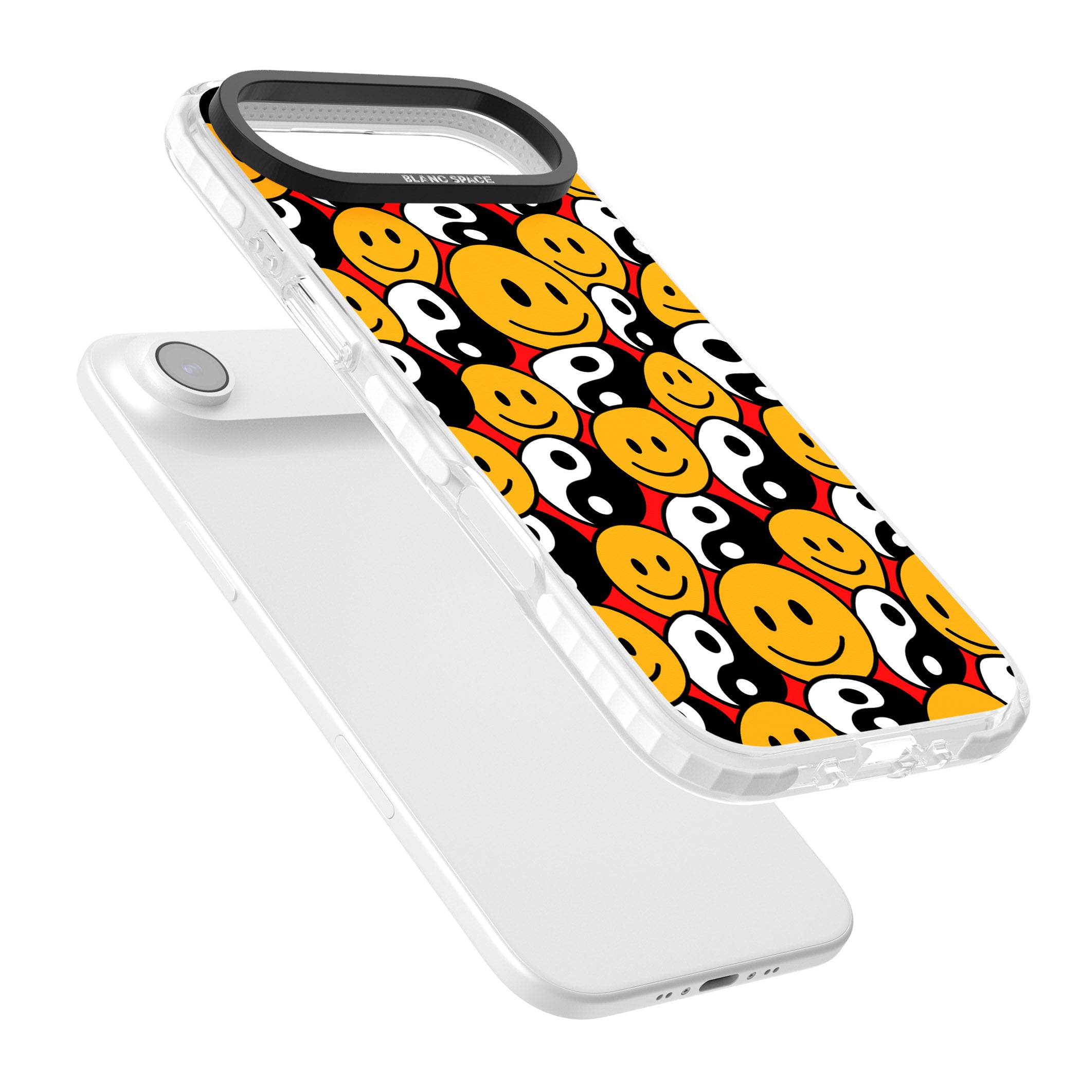 Yin Yang & Faces iPhone 17 Air Impact Pro Clear Phone Case Colours