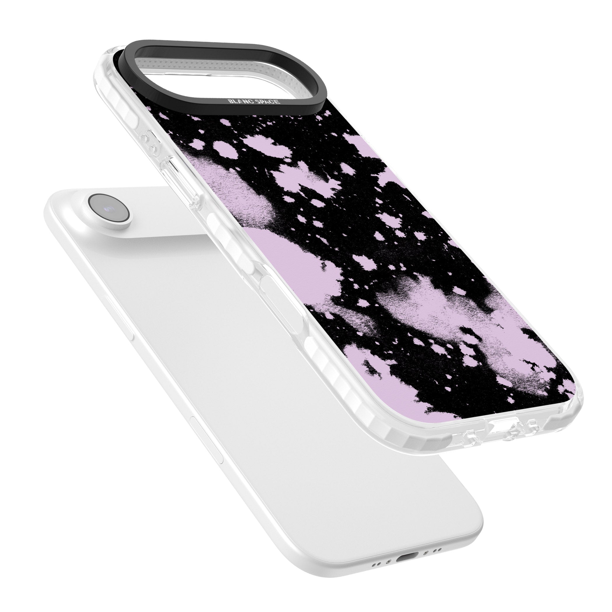 Pink & Black Acid Wash Tie Dye iPhone 17 Air Impact Pro Clear Phone Case Colours