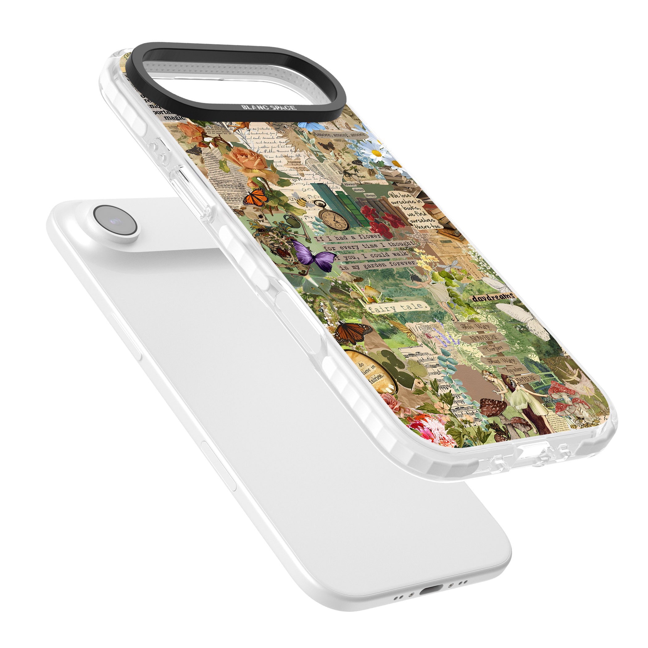 Enchanted Collage iPhone 17 Air Impact Pro Clear Phone Case Colours