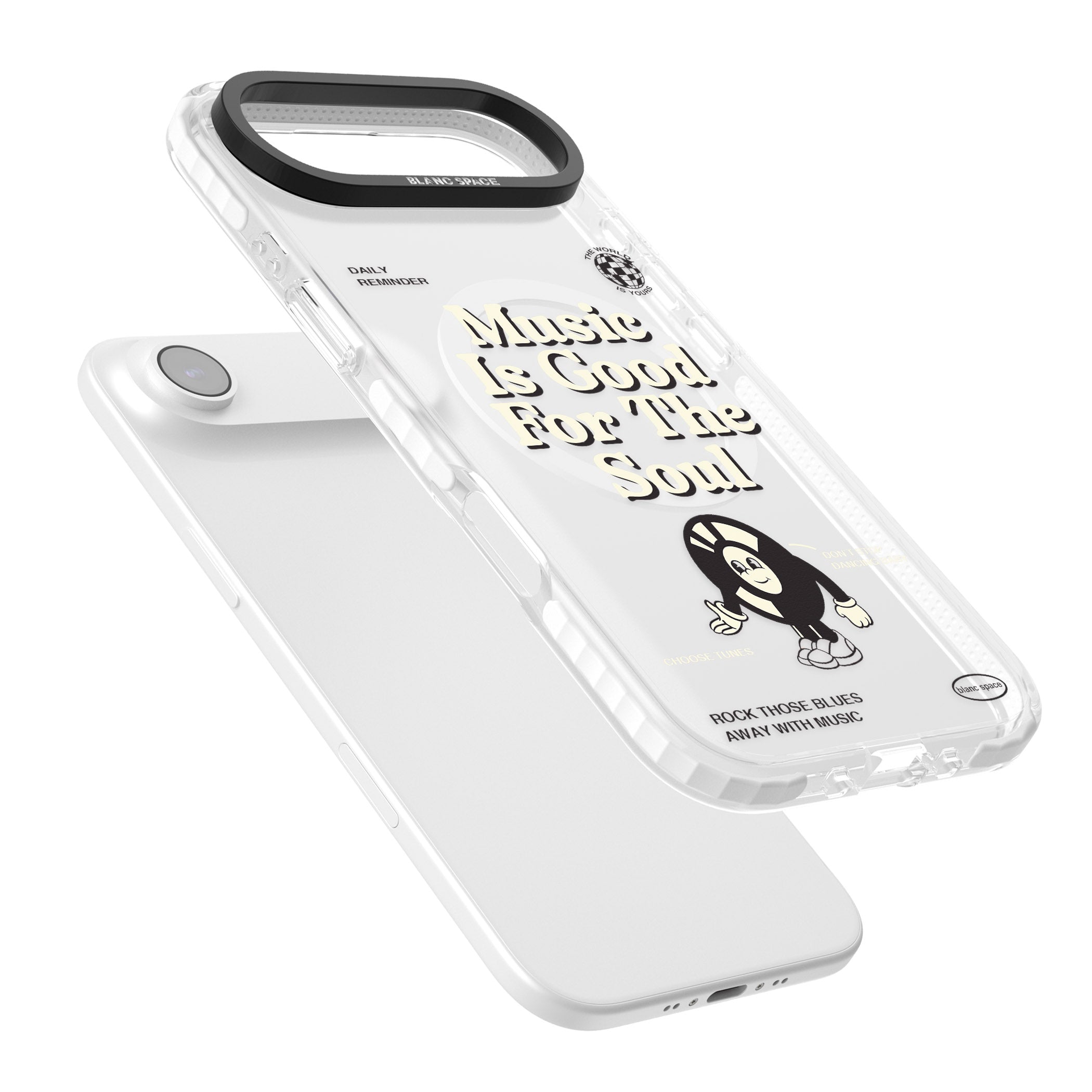 Music Is Good For The Soul iPhone 17 Air Impact Pro Clear Phone Case Colours
