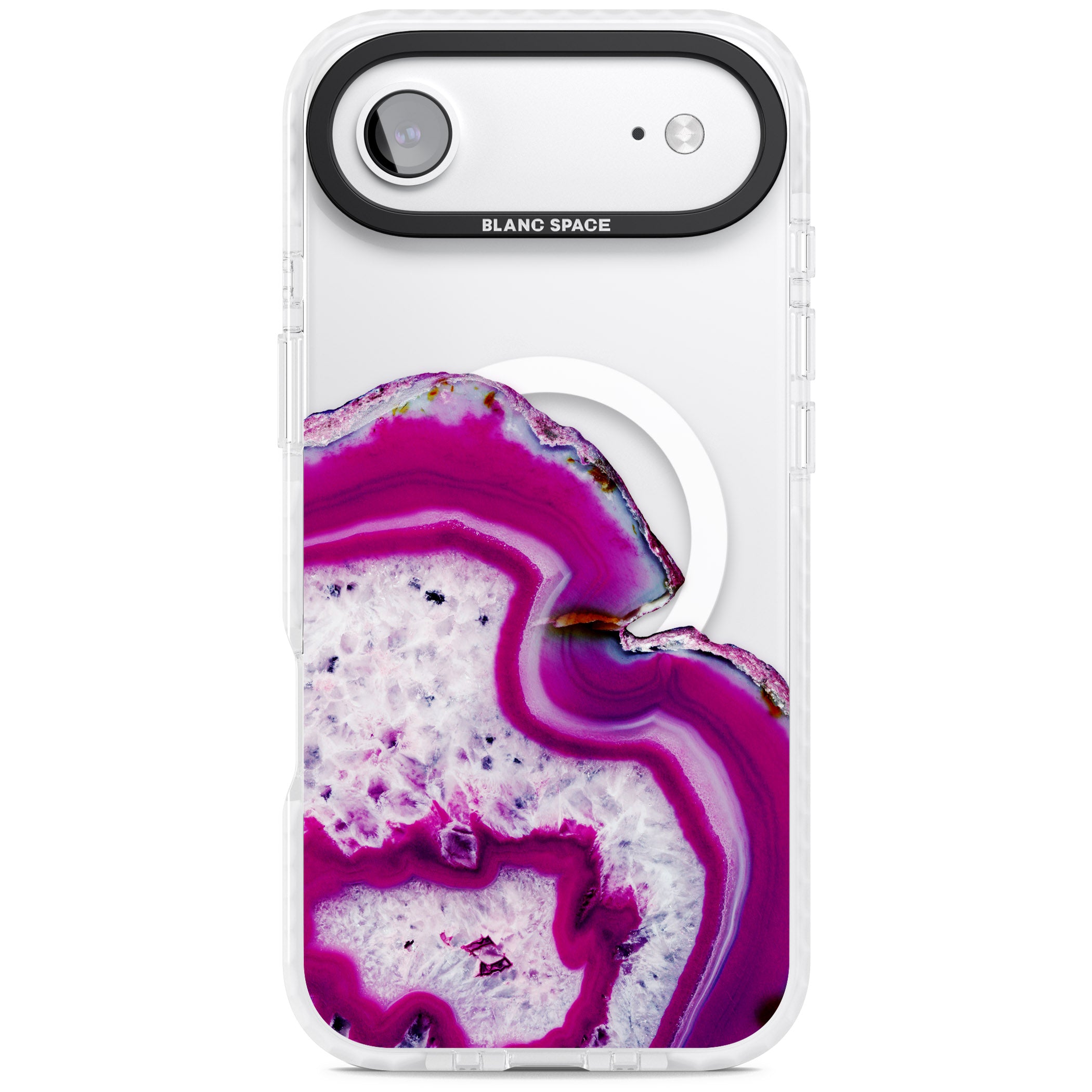 Violet Crystal Agate iPhone 17 Air Impact Pro Clear Phone Case