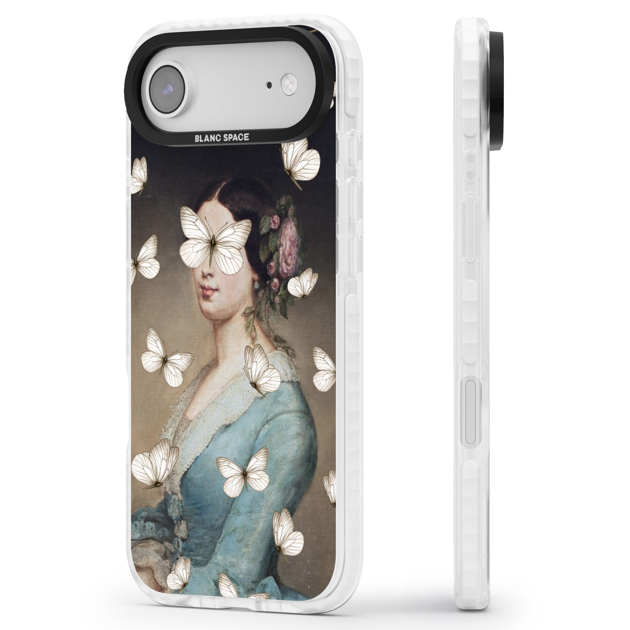 Butterfly Beauty iPhone 17 Air Impact Pro Clear Phone Case Side Profile