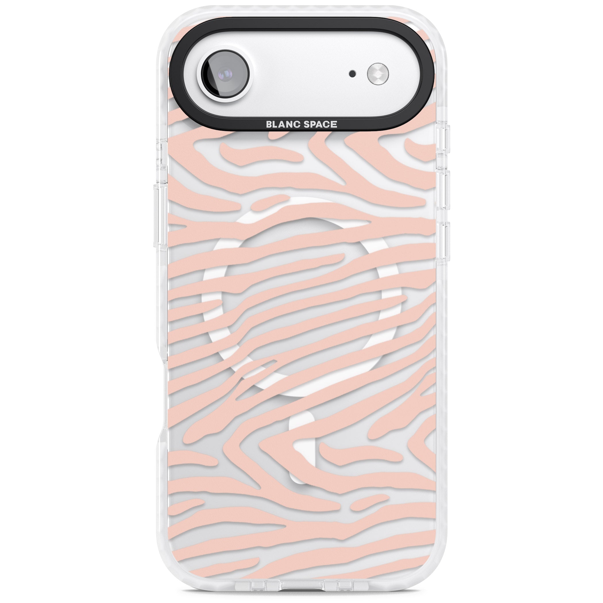 Horizontal Zebra Stripes Transparent Animal Print iPhone 17 Air Impact Pro Clear Phone Case