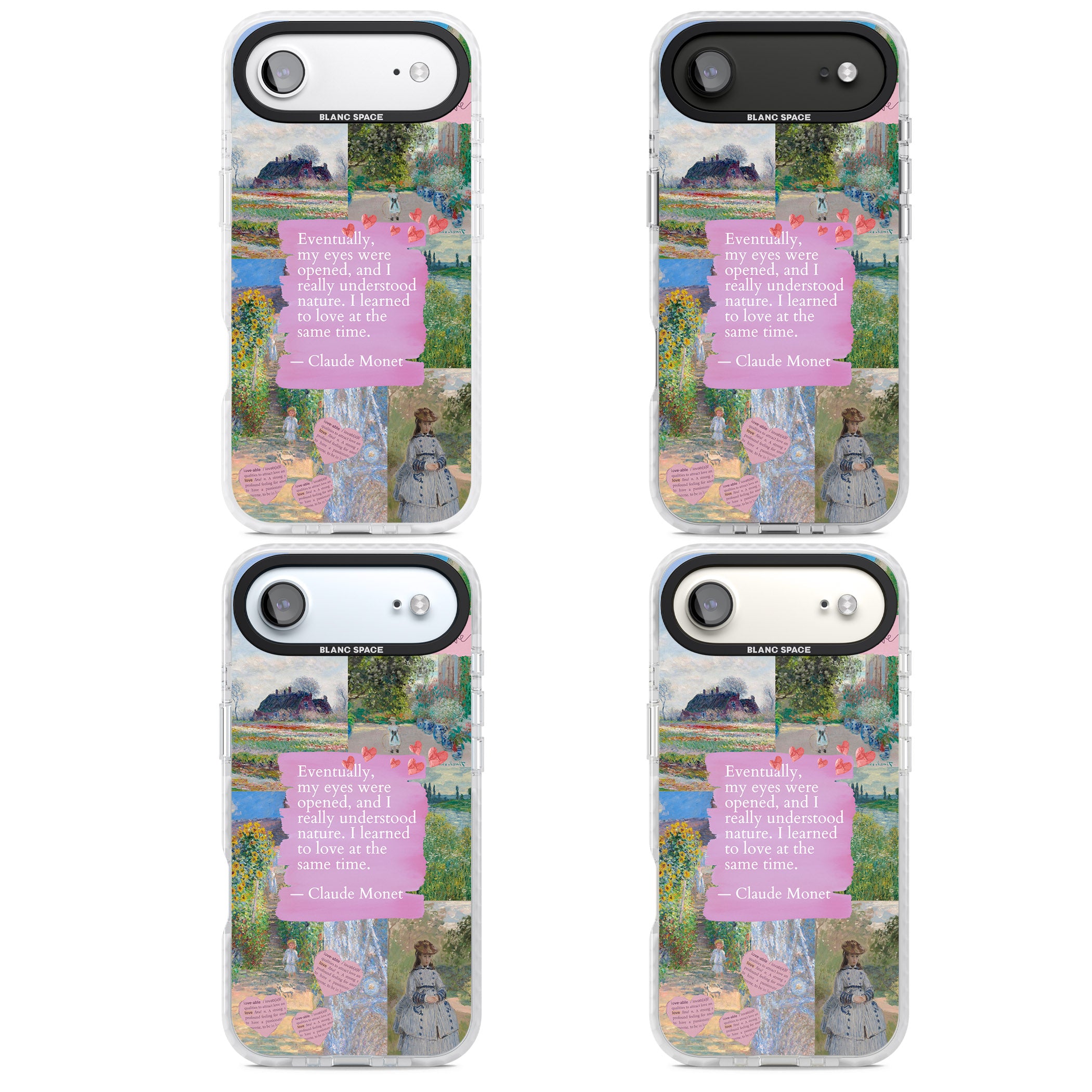 Monet 'Eyes Were Opened' Collage iPhone 17 Air Impact Pro Clear Phone Case APT Impact Protection