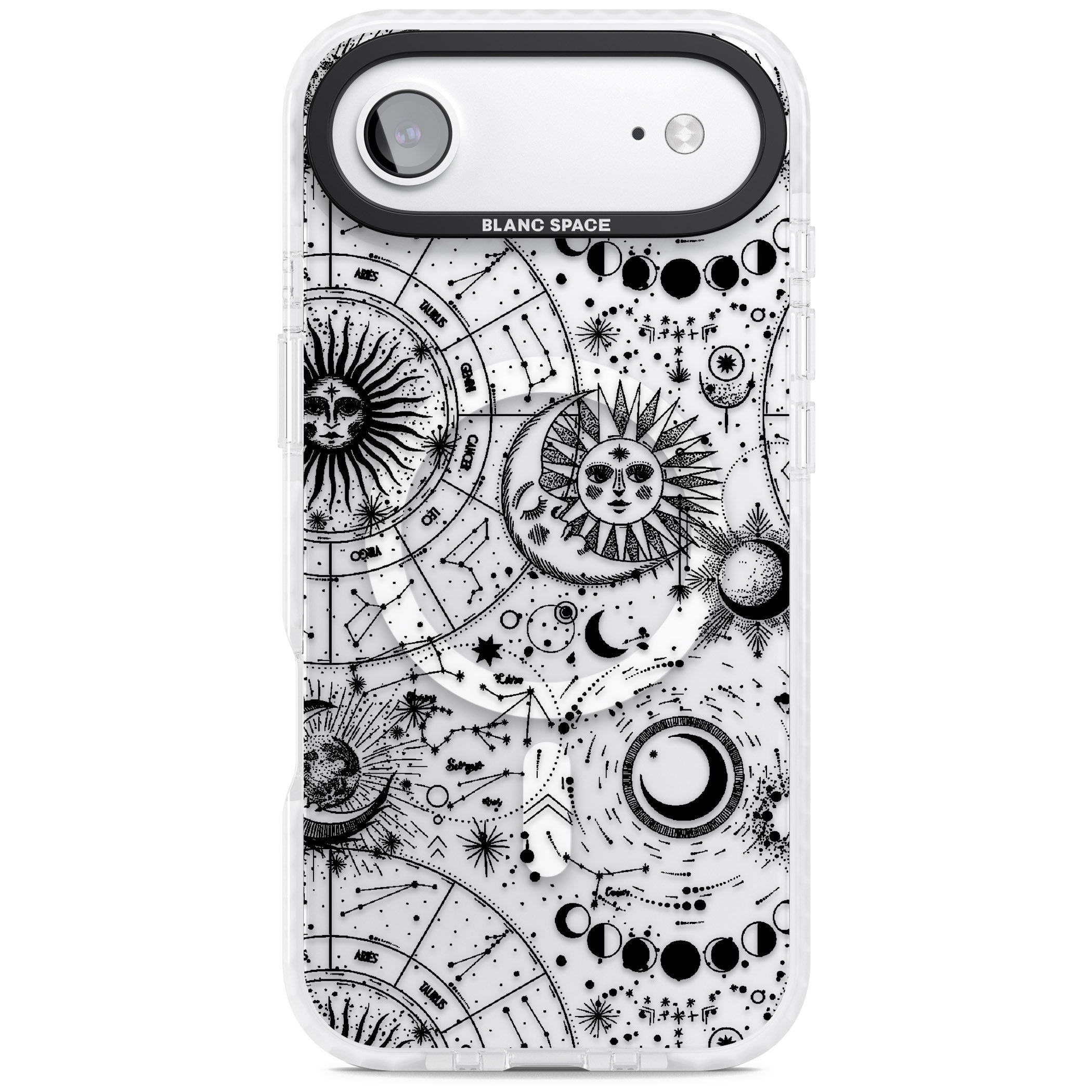 Celestial Zodiac iPhone 17 Air Impact Pro Clear Phone Case