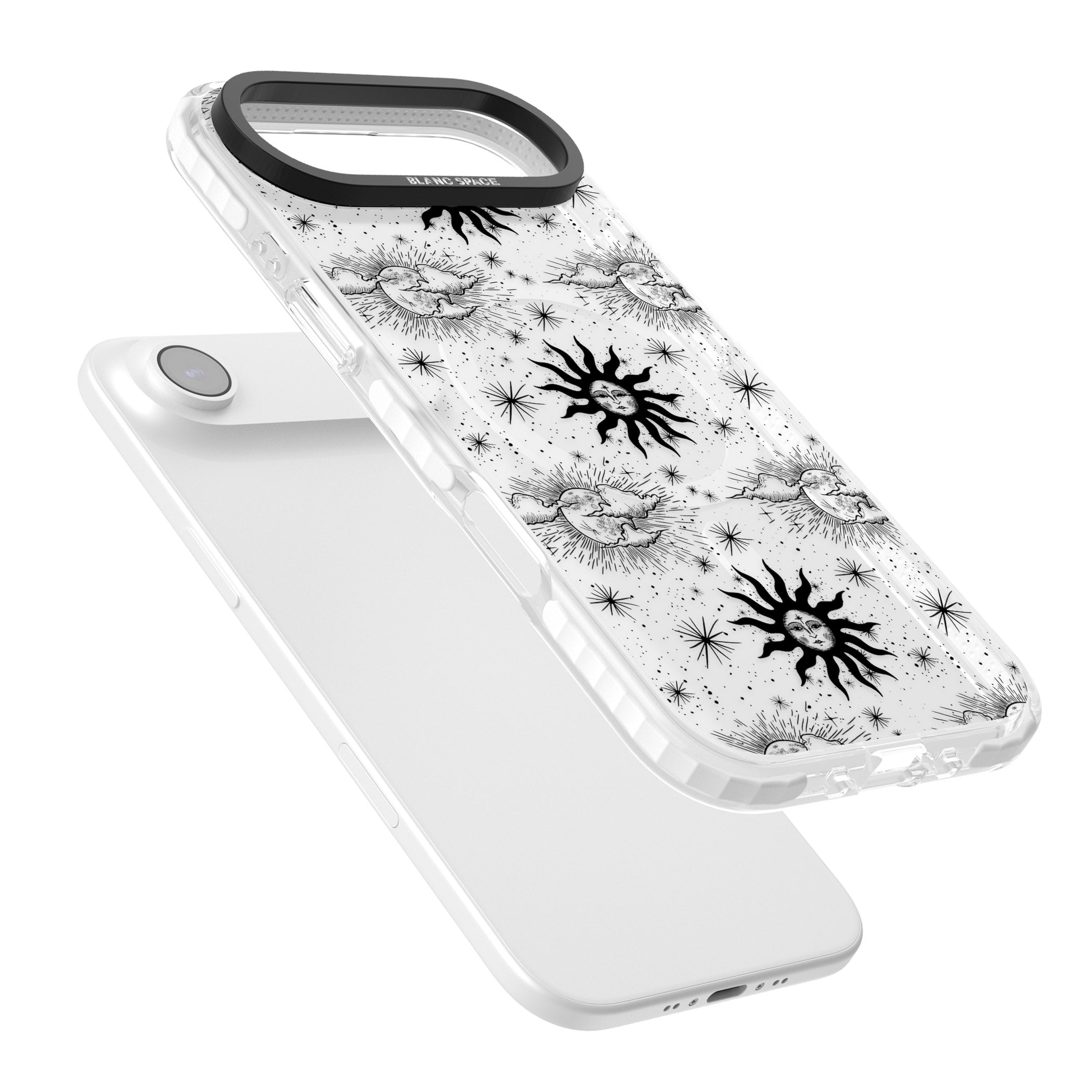 Vintage Sun & Moon iPhone 17 Air Impact Pro Clear Phone Case Colours