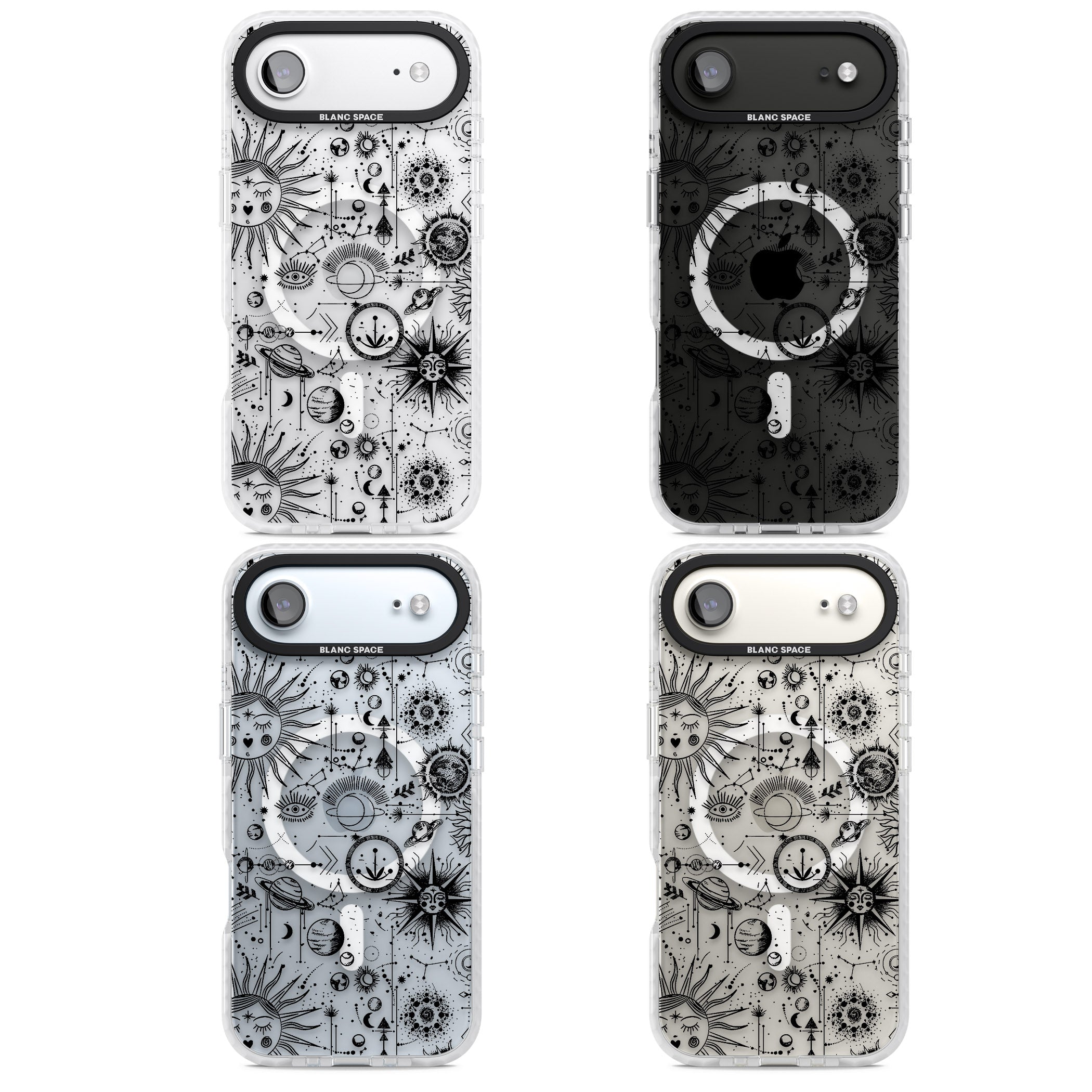 Cosmic Zodiac iPhone 17 Air Impact Pro Clear Phone Case APT Impact Protection