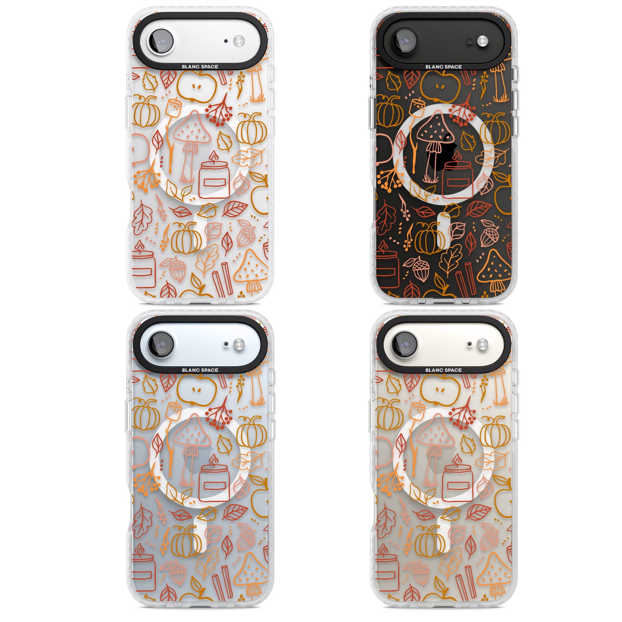 Autumn Line Pattern iPhone 17 Air Impact Pro Clear Phone Case APT Impact Protection