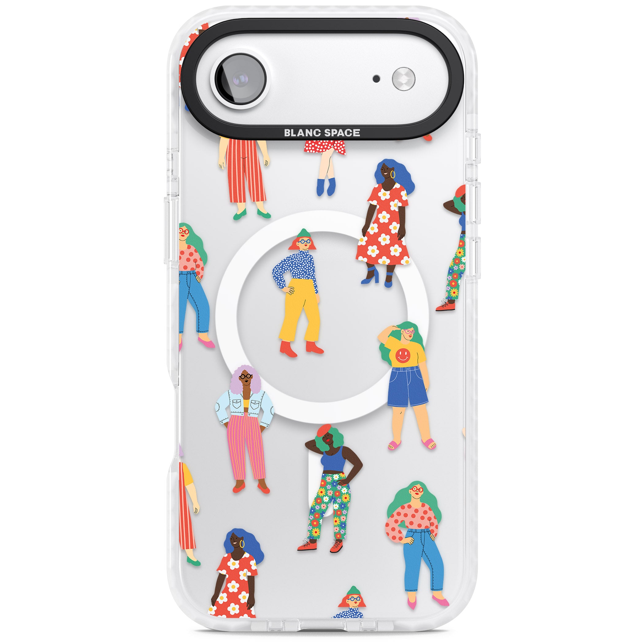 Girls Pattern iPhone 17 Air Impact Pro Clear Phone Case