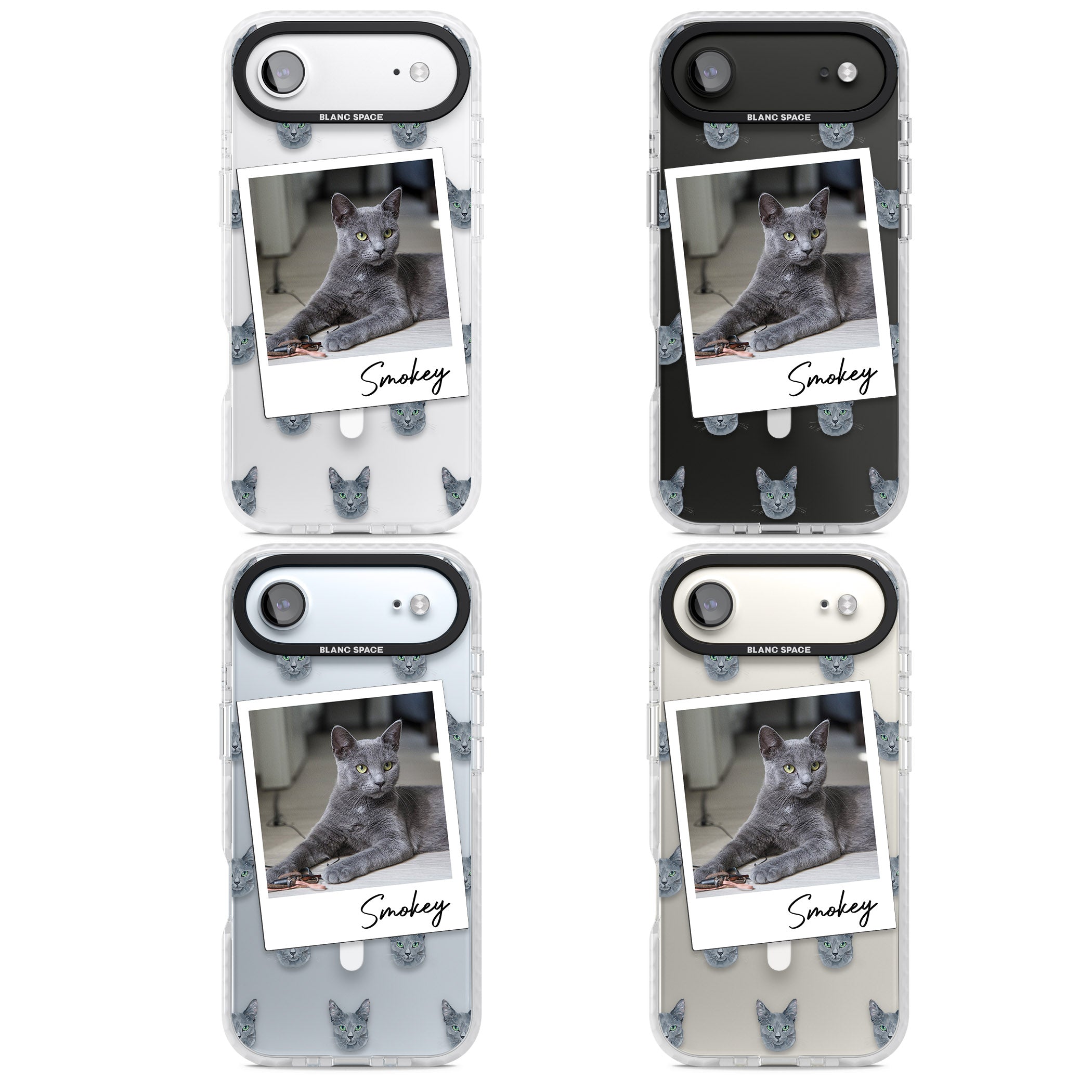 Personalised Korat Cat Photo iPhone 17 Air Impact Pro Clear Phone Case APT Impact Protection