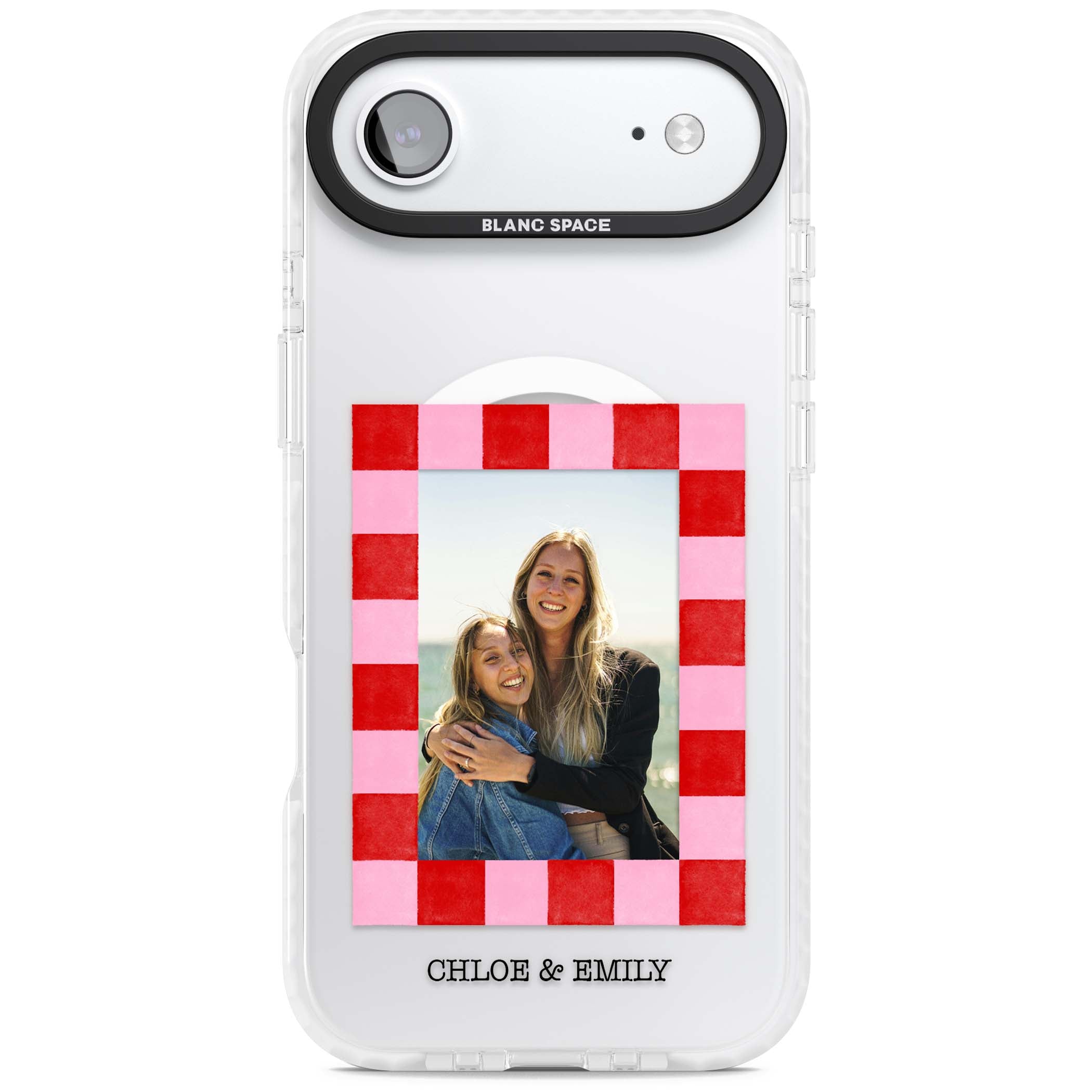 Bubblegum Check Photo for her iPhone case | Impact Magsafe case for iPhone Air