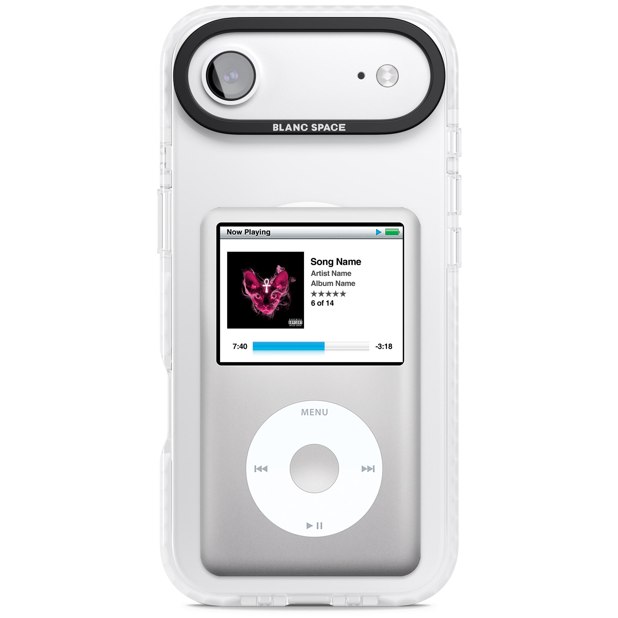 Personalised Classic Ipod iPhone 17 Air Impact Pro Clear Phone Case