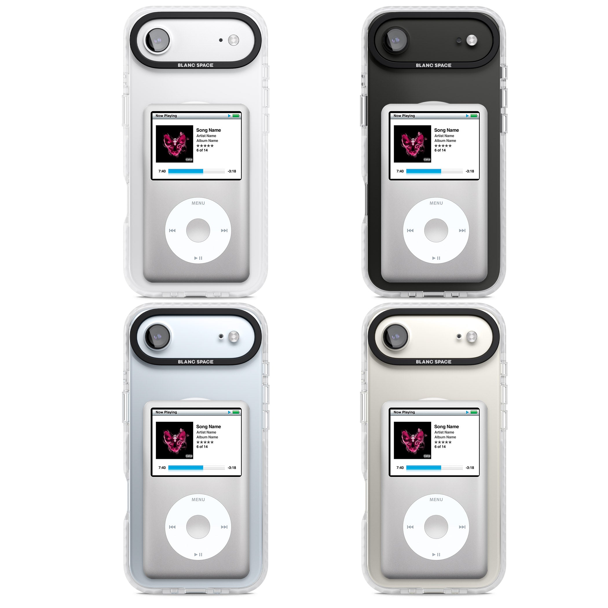 Personalised Classic Ipod iPhone 17 Air Impact Pro Clear Phone Case APT Impact Protection