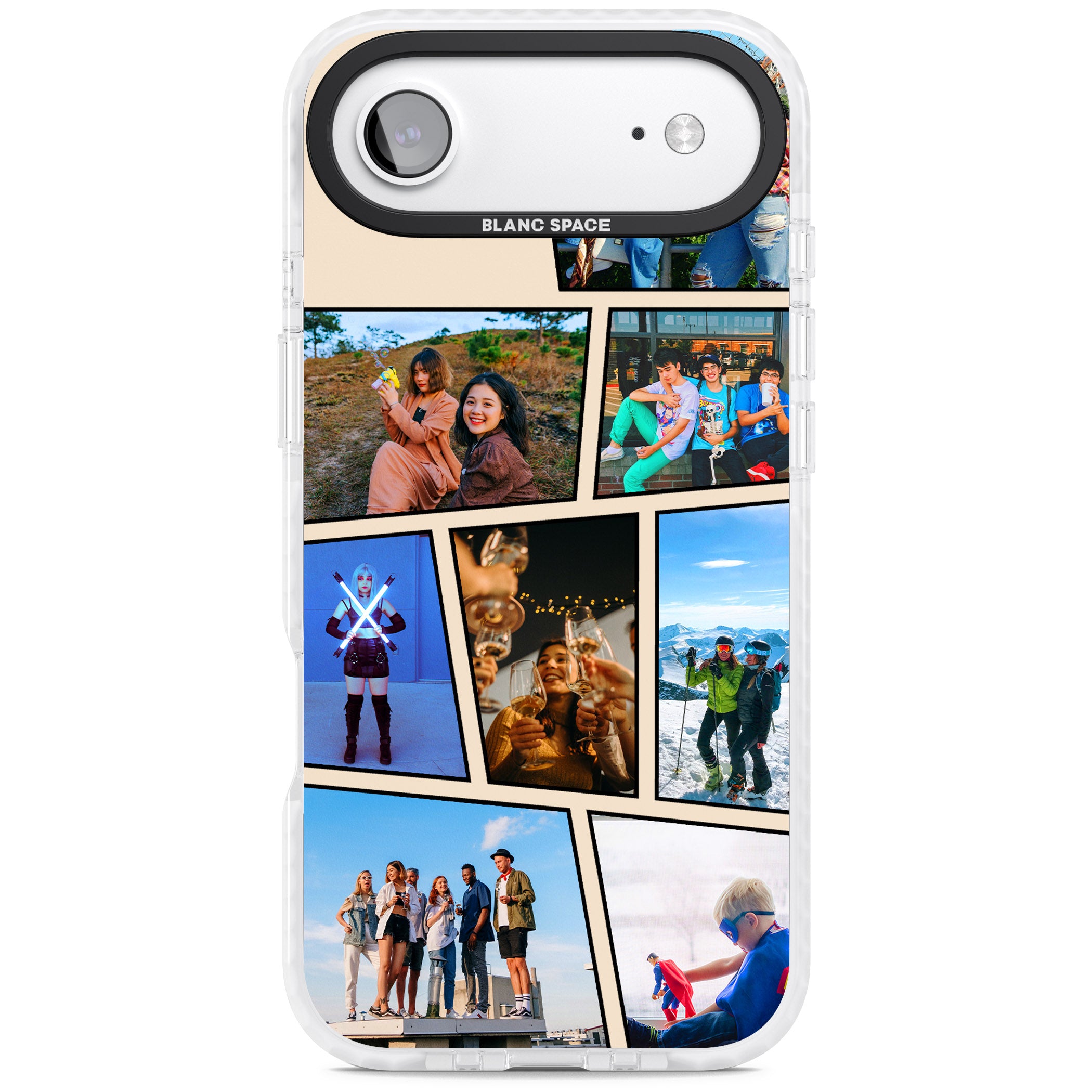 Personalised Comic Strip Photo iPhone 17 Air Impact Pro Clear Phone Case