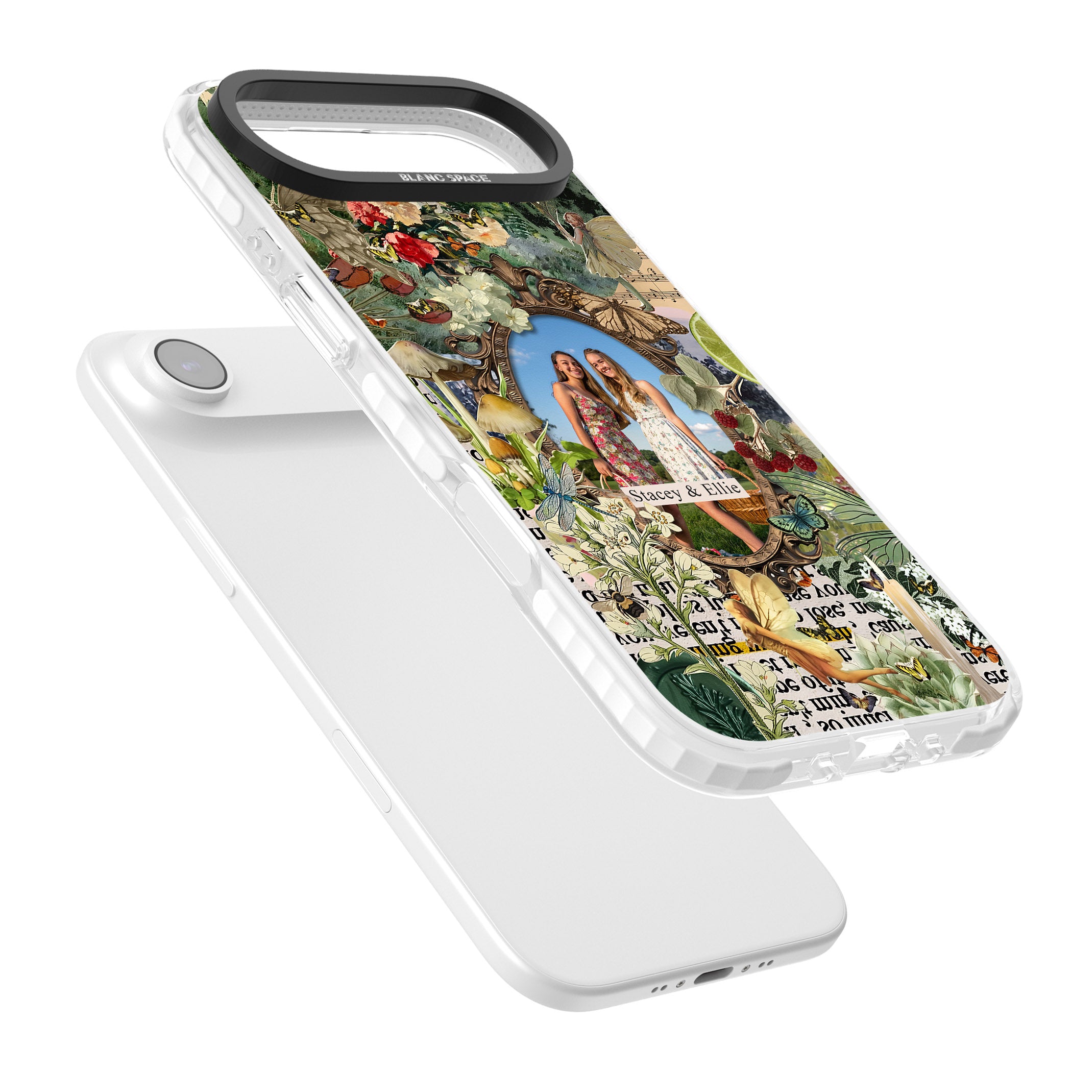 Personalised Cottage Garden Frame iPhone 17 Air Impact Pro Clear Phone Case Colours