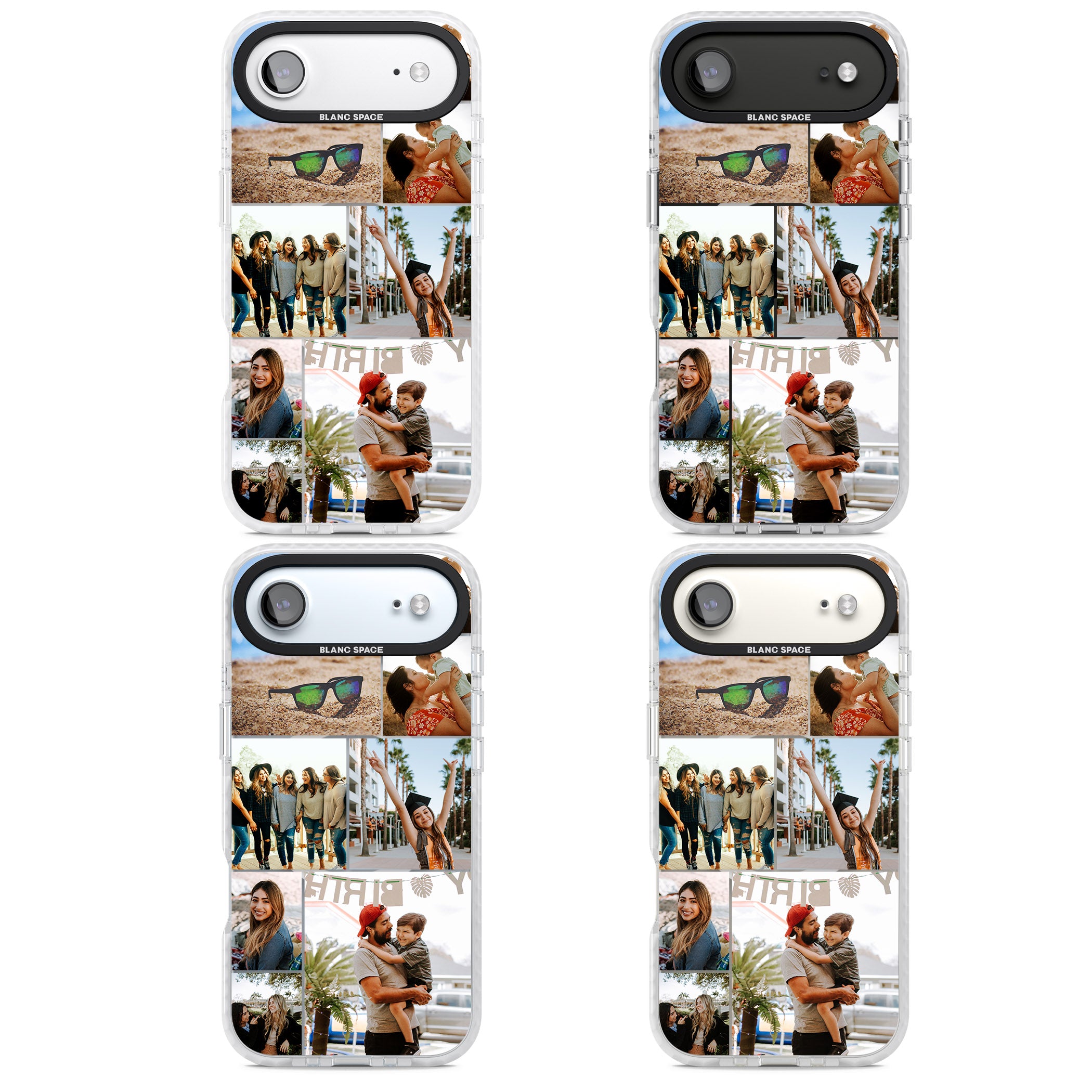 Personalised Photo Grid iPhone 17 Air Impact Pro Clear Phone Case APT Impact Protection