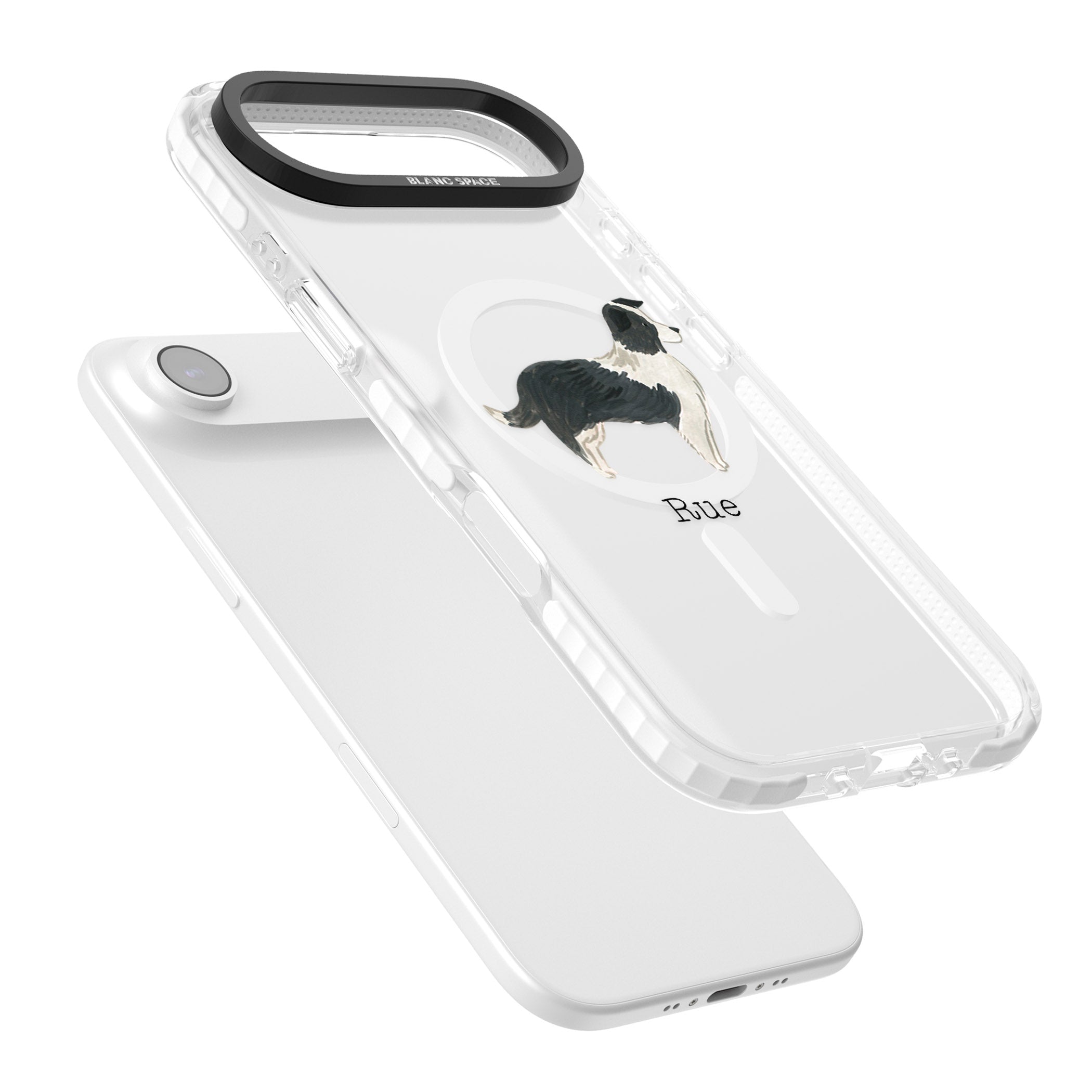 Personalised Border Collie iPhone 17 Air Impact Pro Clear Phone Case Colours