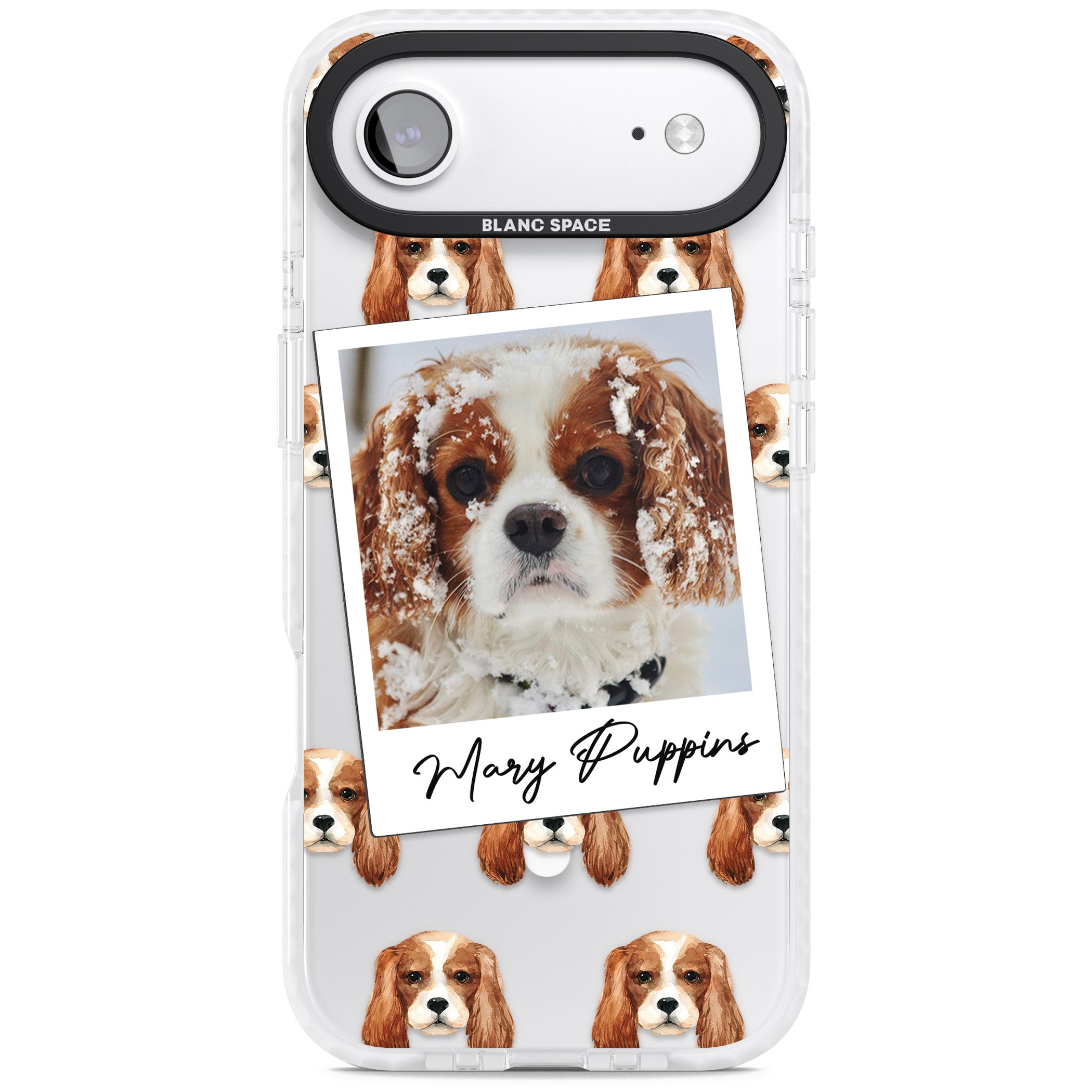 Personalised Cavalier King Charles Instant Camera Photo iPhone 17 Air Impact Pro Clear Phone Case