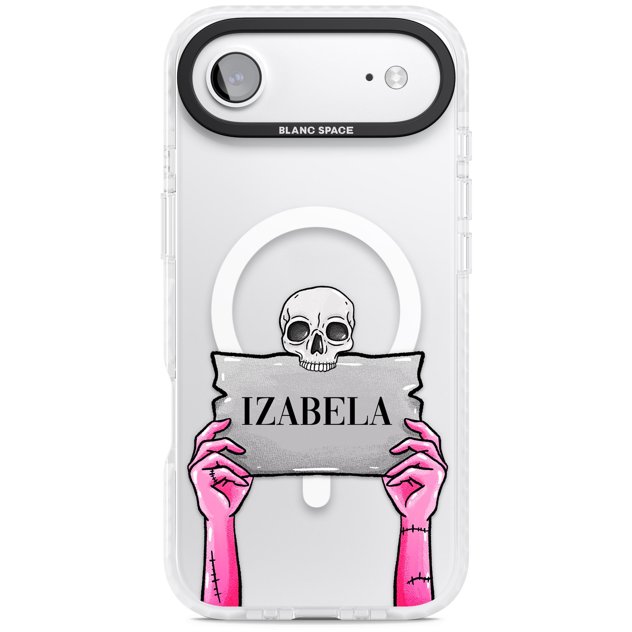 Personalised Grave Plaque iPhone 17 Air Impact Pro Clear Phone Case