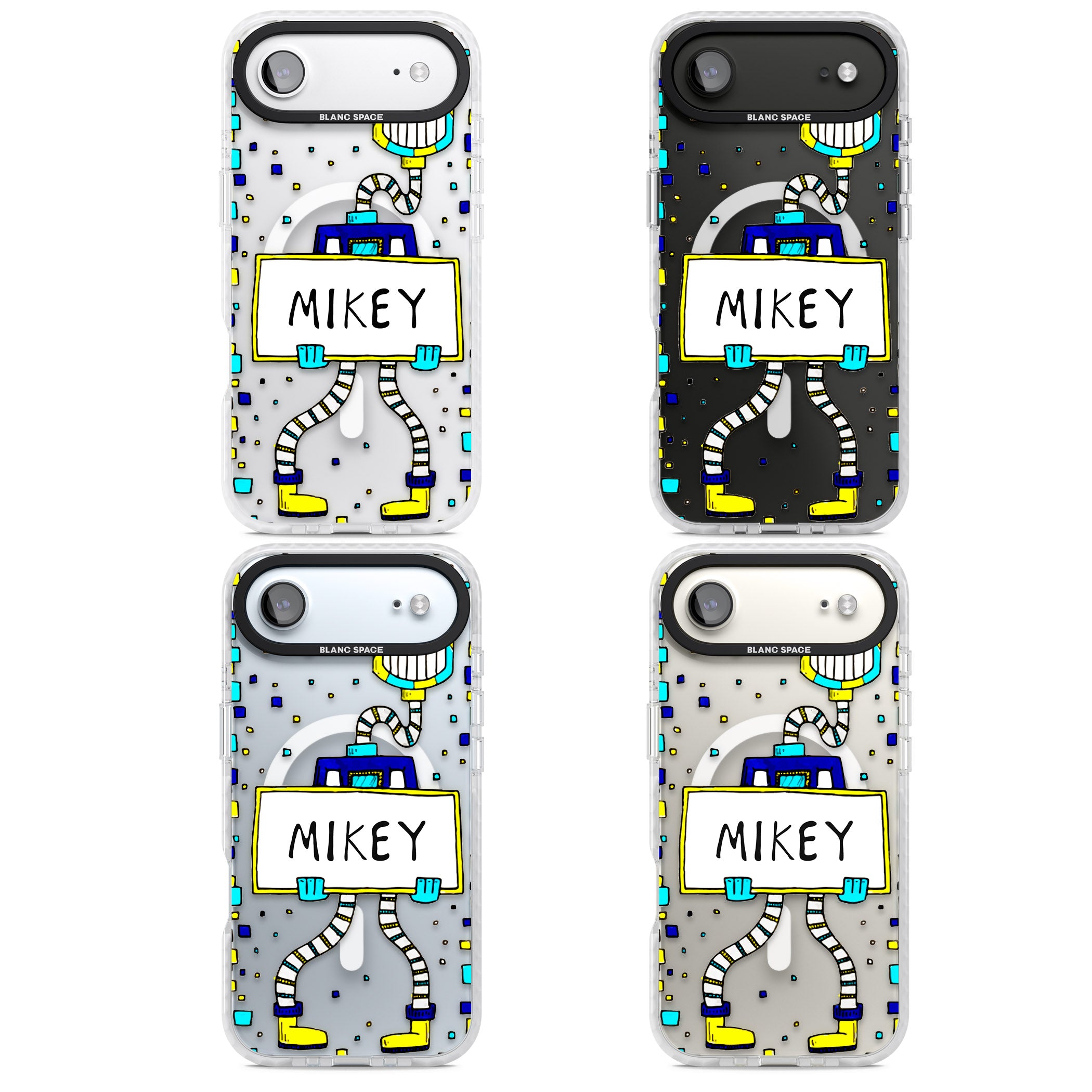 Personalised Tubes Guy iPhone 17 Air Impact Pro Clear Phone Case APT Impact Protection