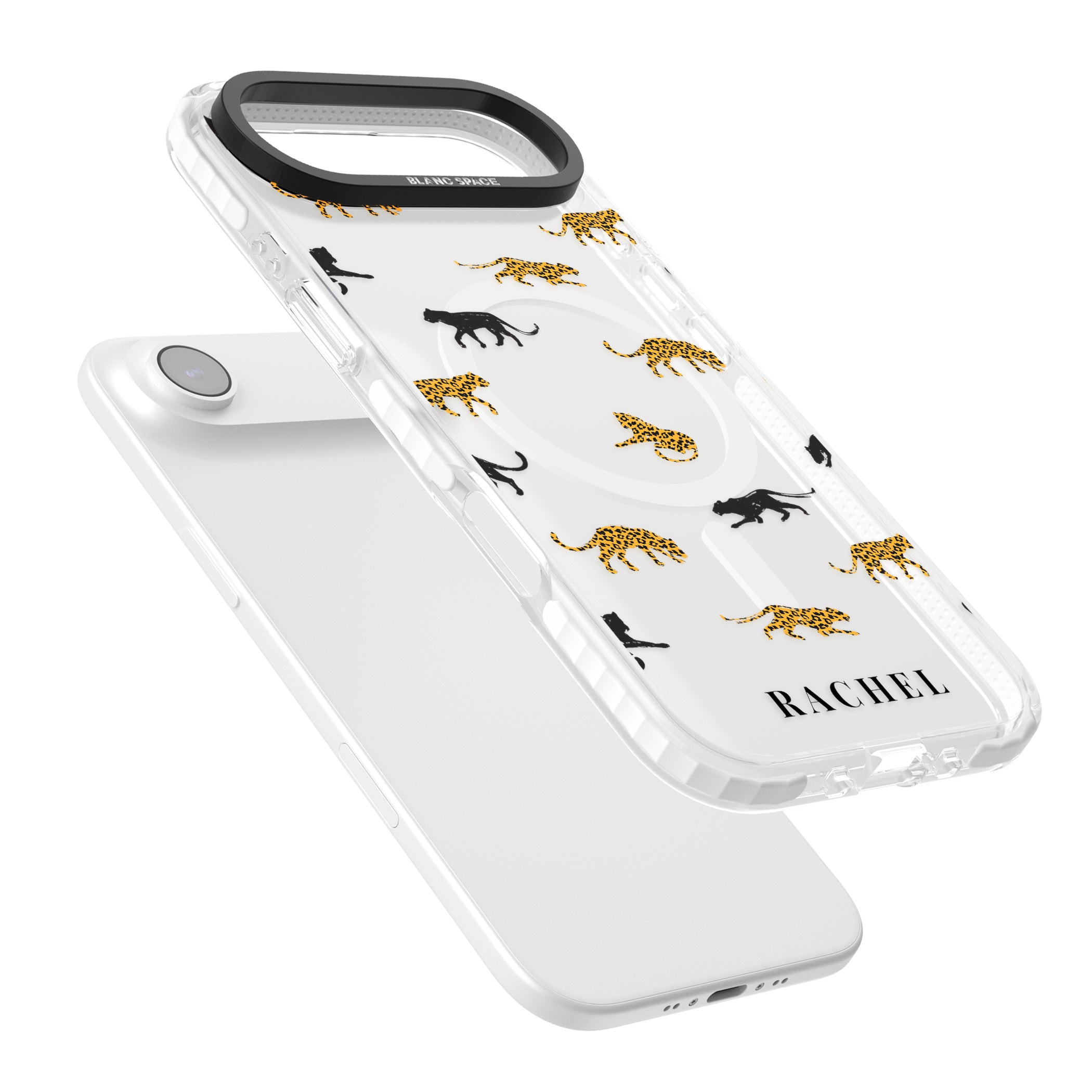Personalised Jaguar Pattern iPhone 17 Air Impact Pro Clear Phone Case Colours