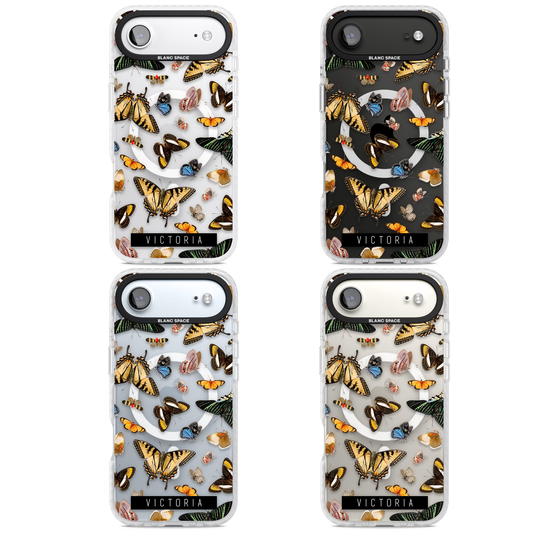 Personalised Butterfly Archive iPhone 17 Air Impact Pro Clear Phone Case APT Impact Protection