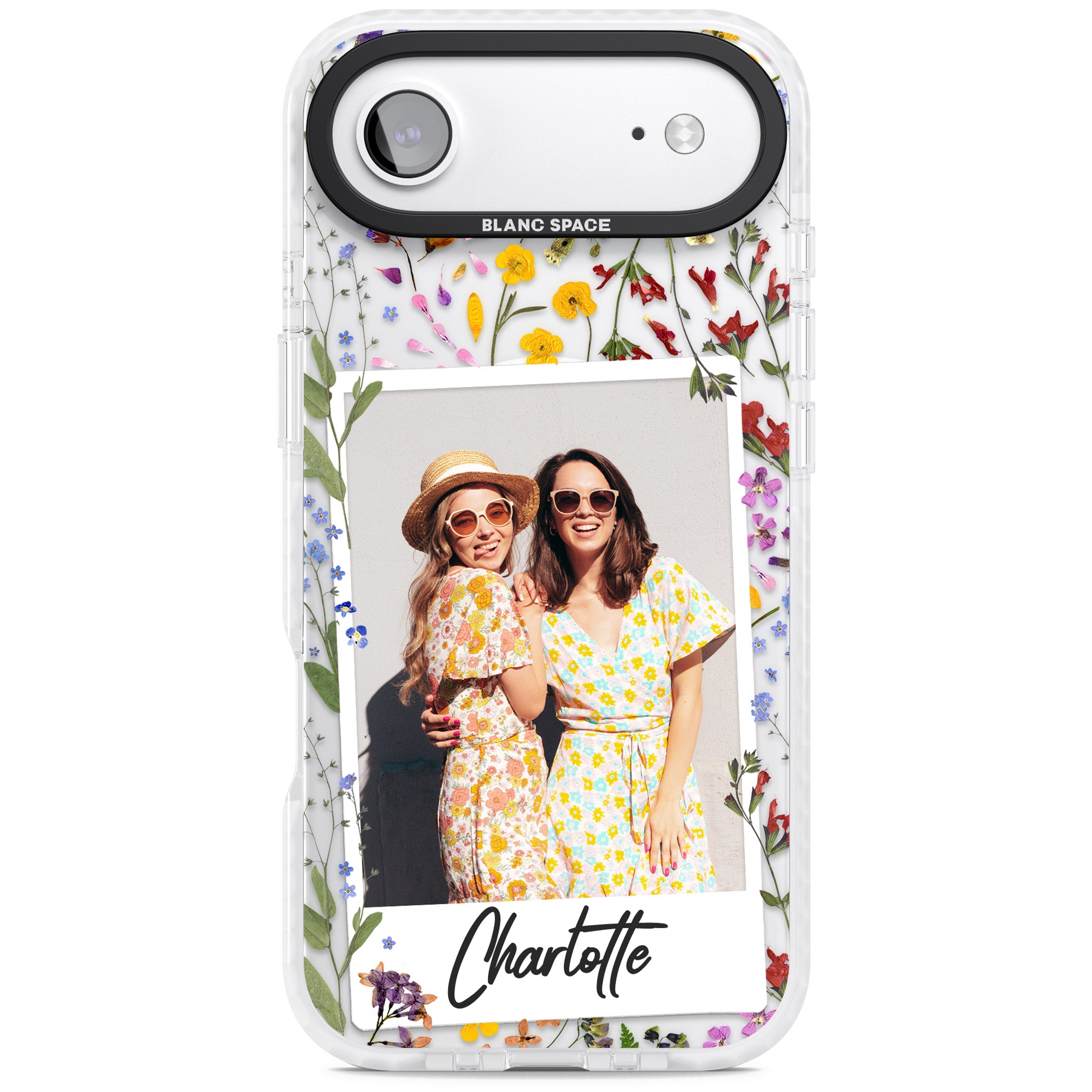 Personalised Wildflower Instant Photo iPhone 17 Air Impact Pro Clear Phone Case