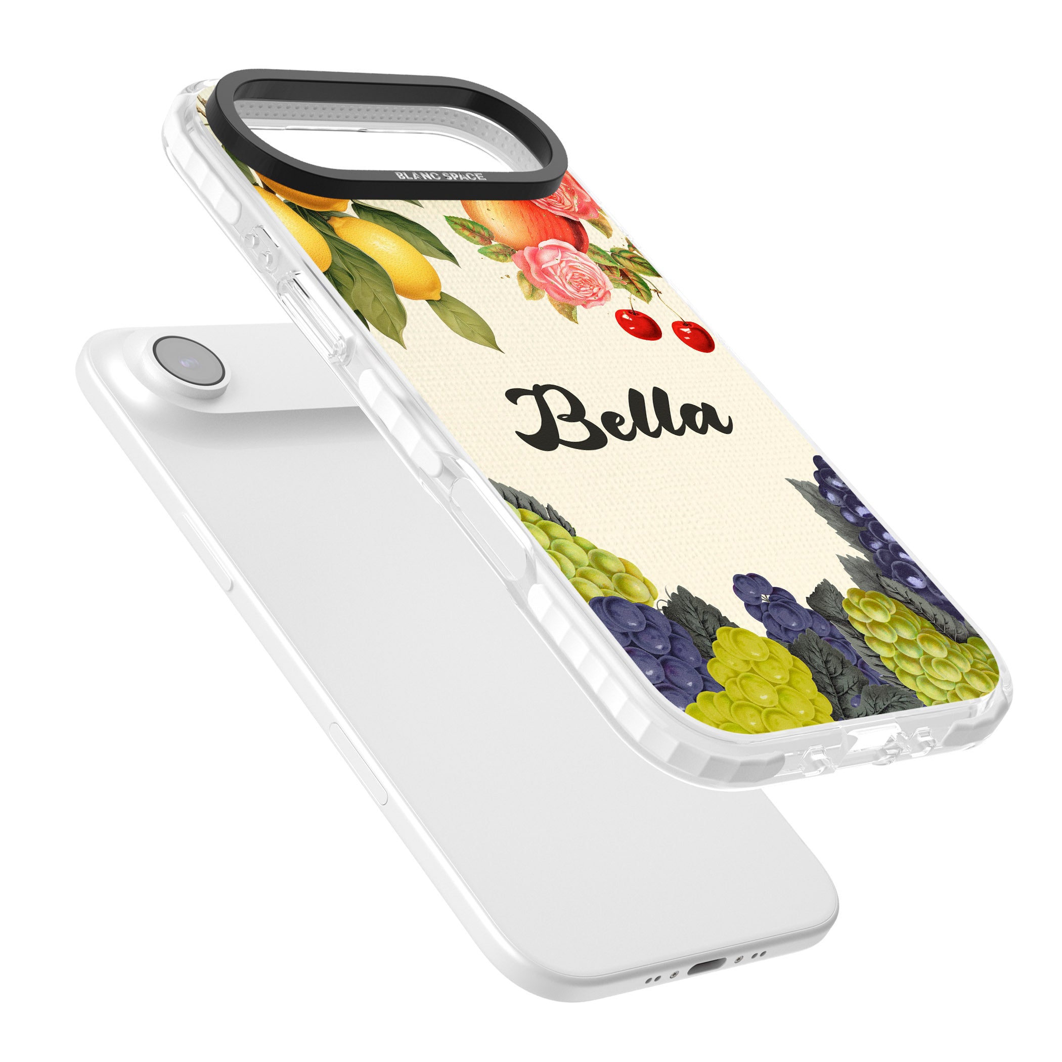 Personalised Vintage Fruits iPhone 17 Air Impact Pro Clear Phone Case Colours