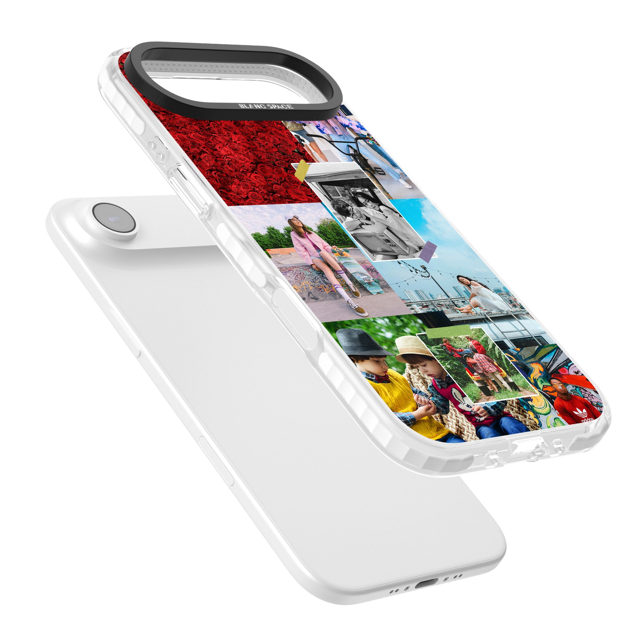 Personalised Photo Collage iPhone 17 Air Impact Pro Clear Phone Case Colours
