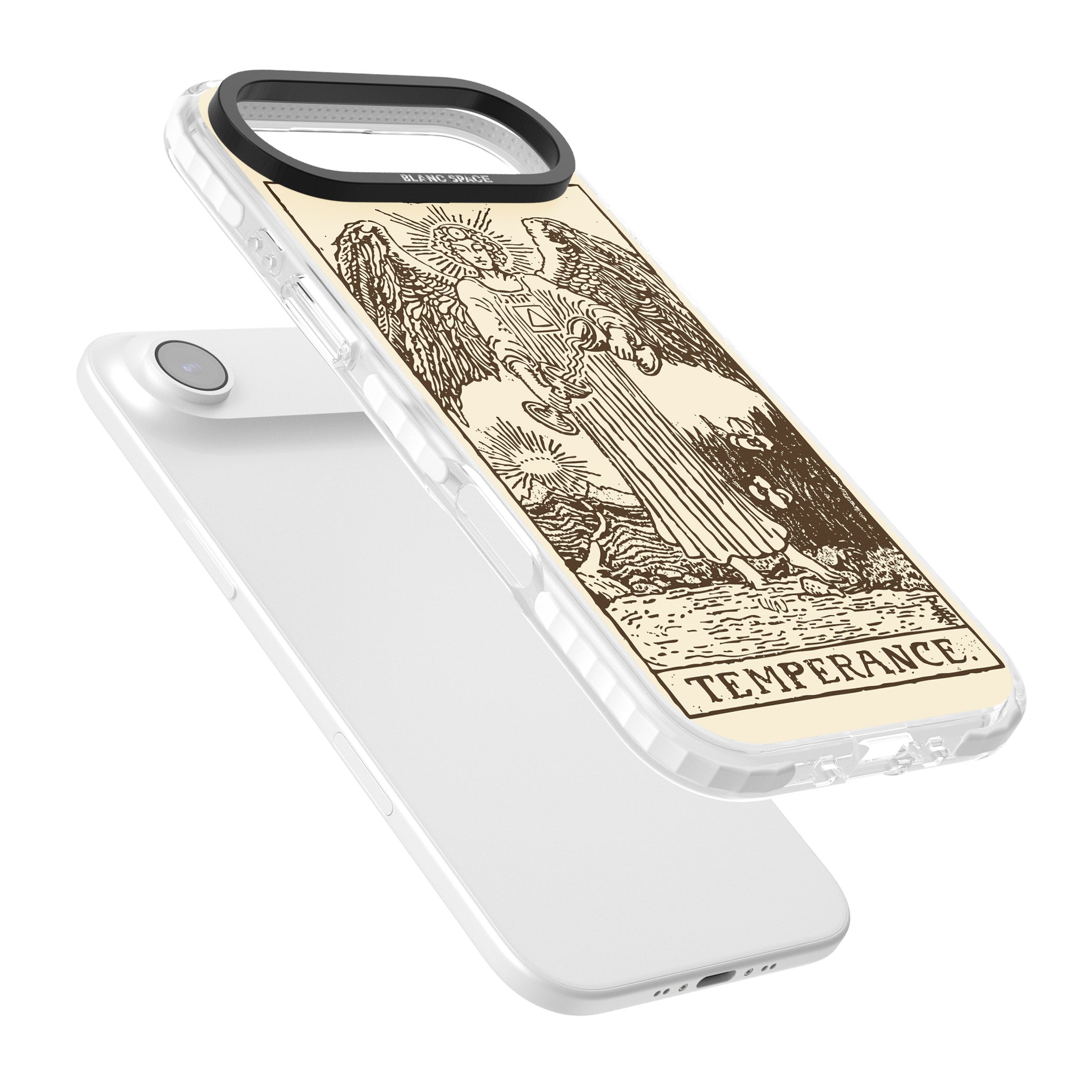 Personalised Temperance Tarot Card (Cream) iPhone 17 Air Impact Pro Clear Phone Case Colours