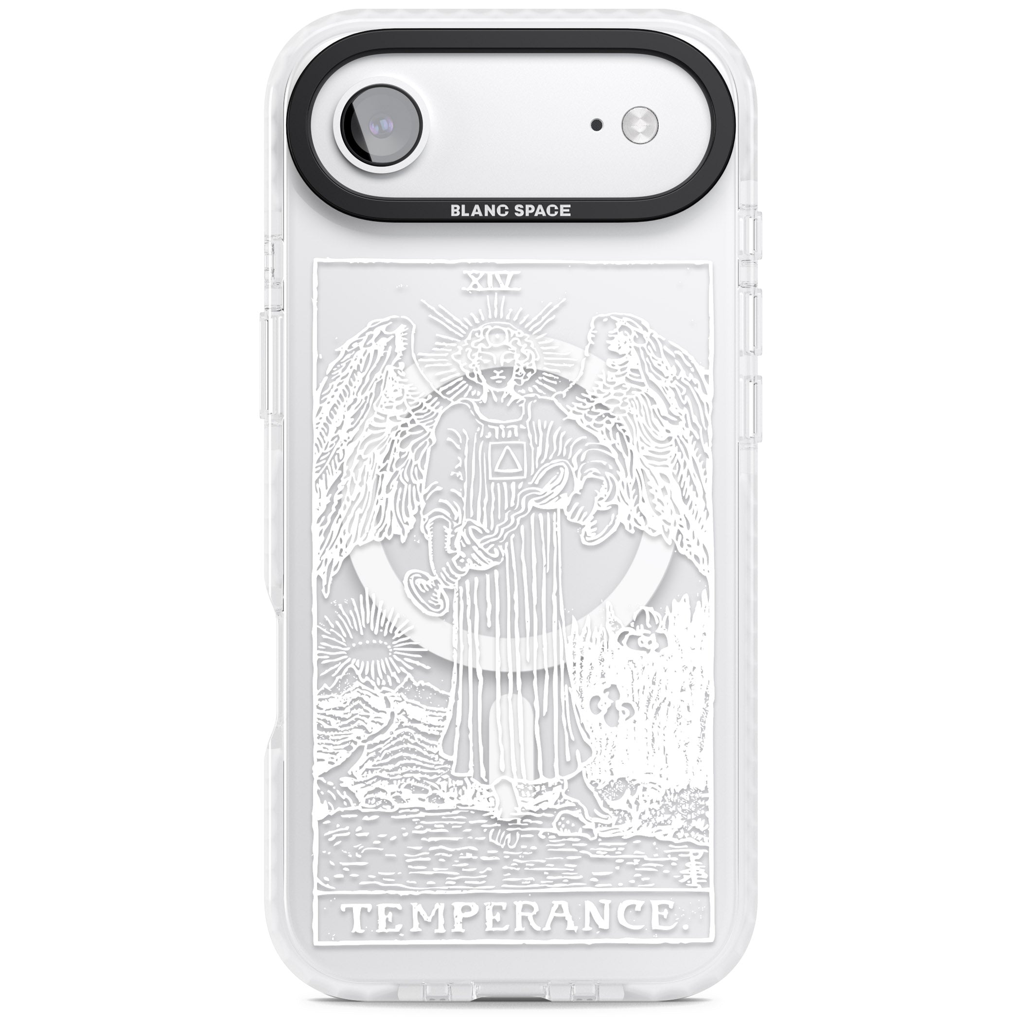 Personalised Temperance Tarot Card (White) iPhone 17 Air Impact Pro Clear Phone Case
