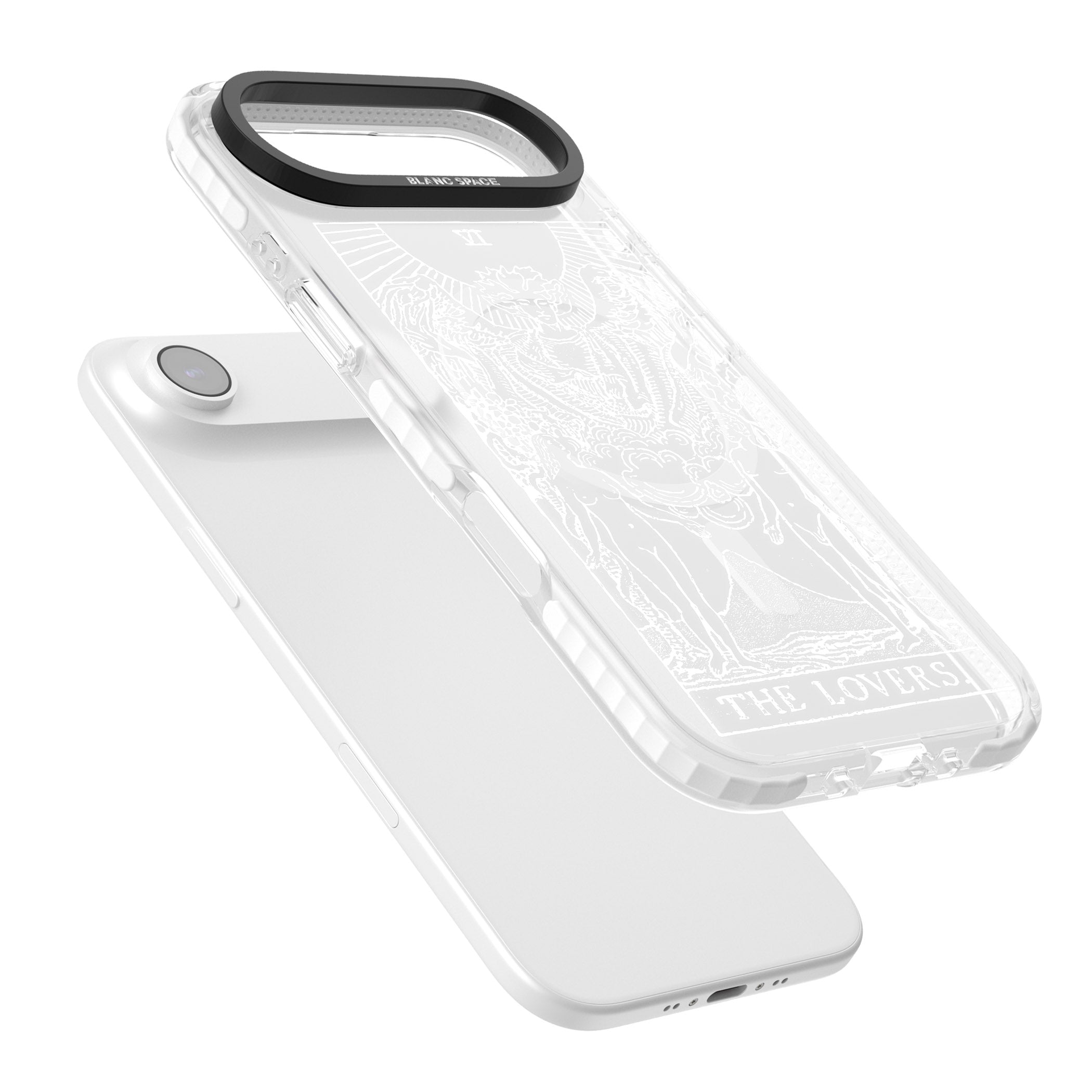 Personalised The Lovers Tarot Card (White) iPhone 17 Air Impact Pro Clear Phone Case Colours