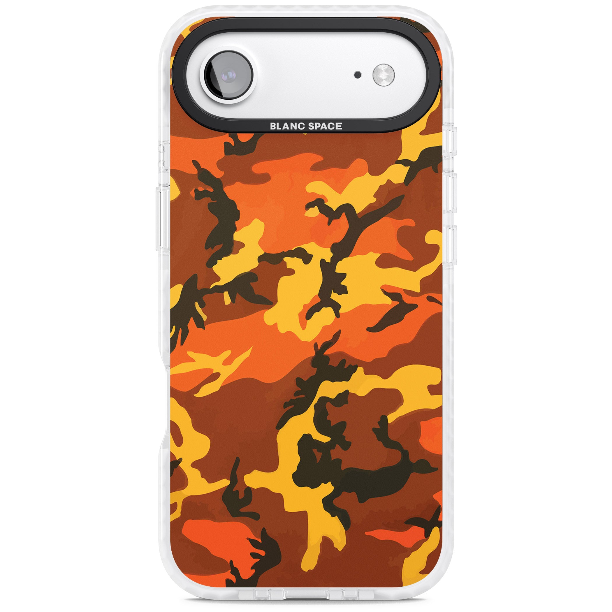 Orange Camo iPhone 17 Air Impact Pro Clear Phone Case