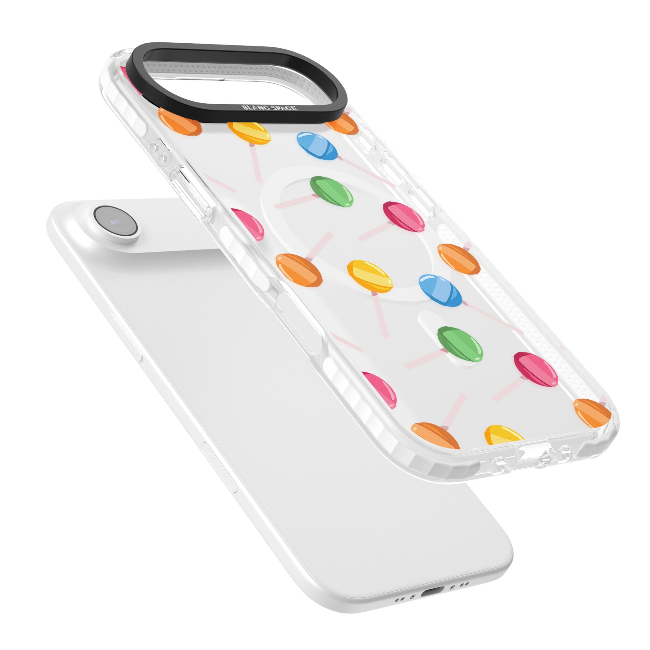 Lollipop Pattern iPhone 17 Air Impact Pro Clear Phone Case Colours