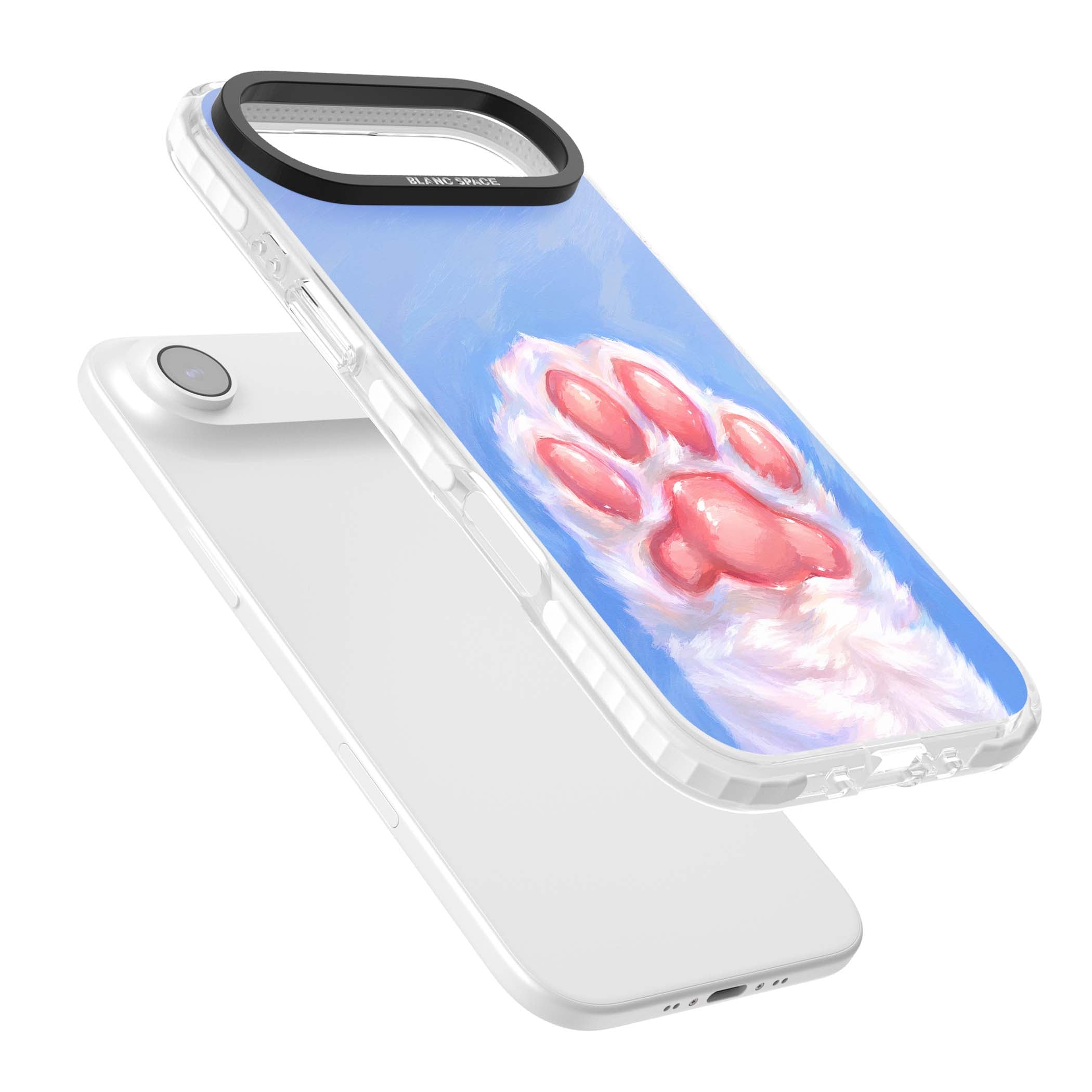 Soft White Paw cute iPhone case | Impact Magsafe case for iPhone Air