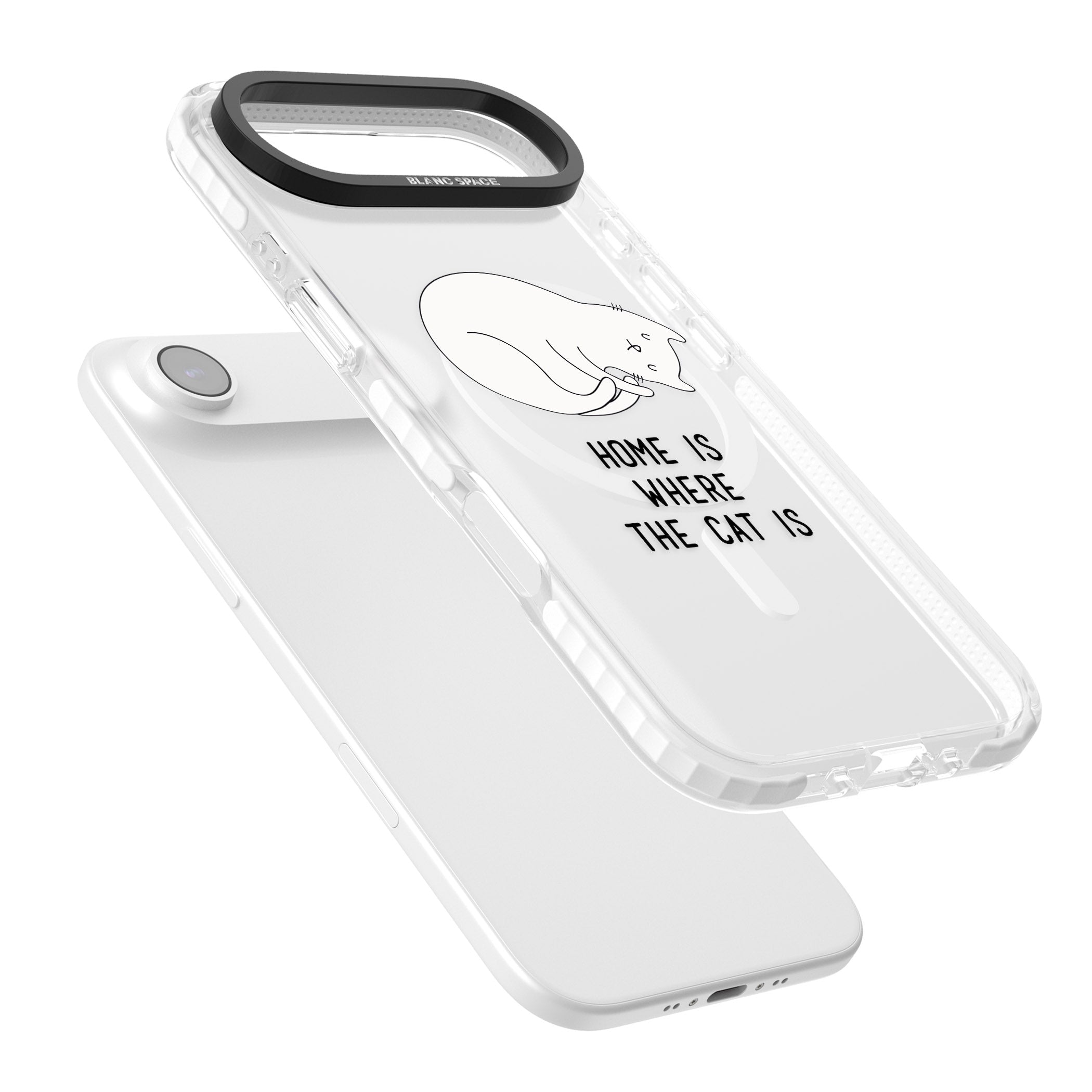 Home Is Where The Cat Is iPhone 17 Air Impact Pro Clear Phone Case Colours