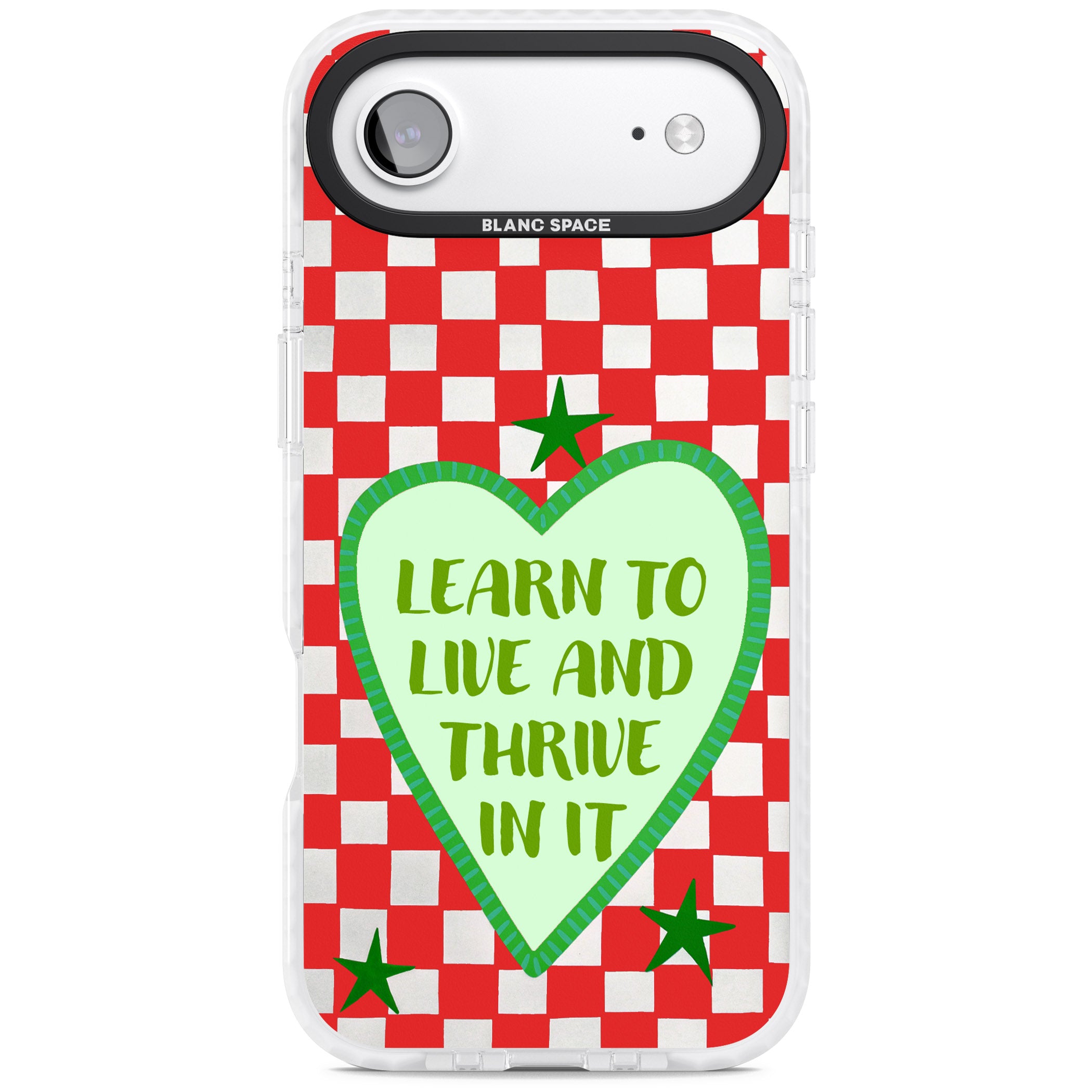Learn To Live iPhone 17 Air Impact Pro Clear Phone Case
