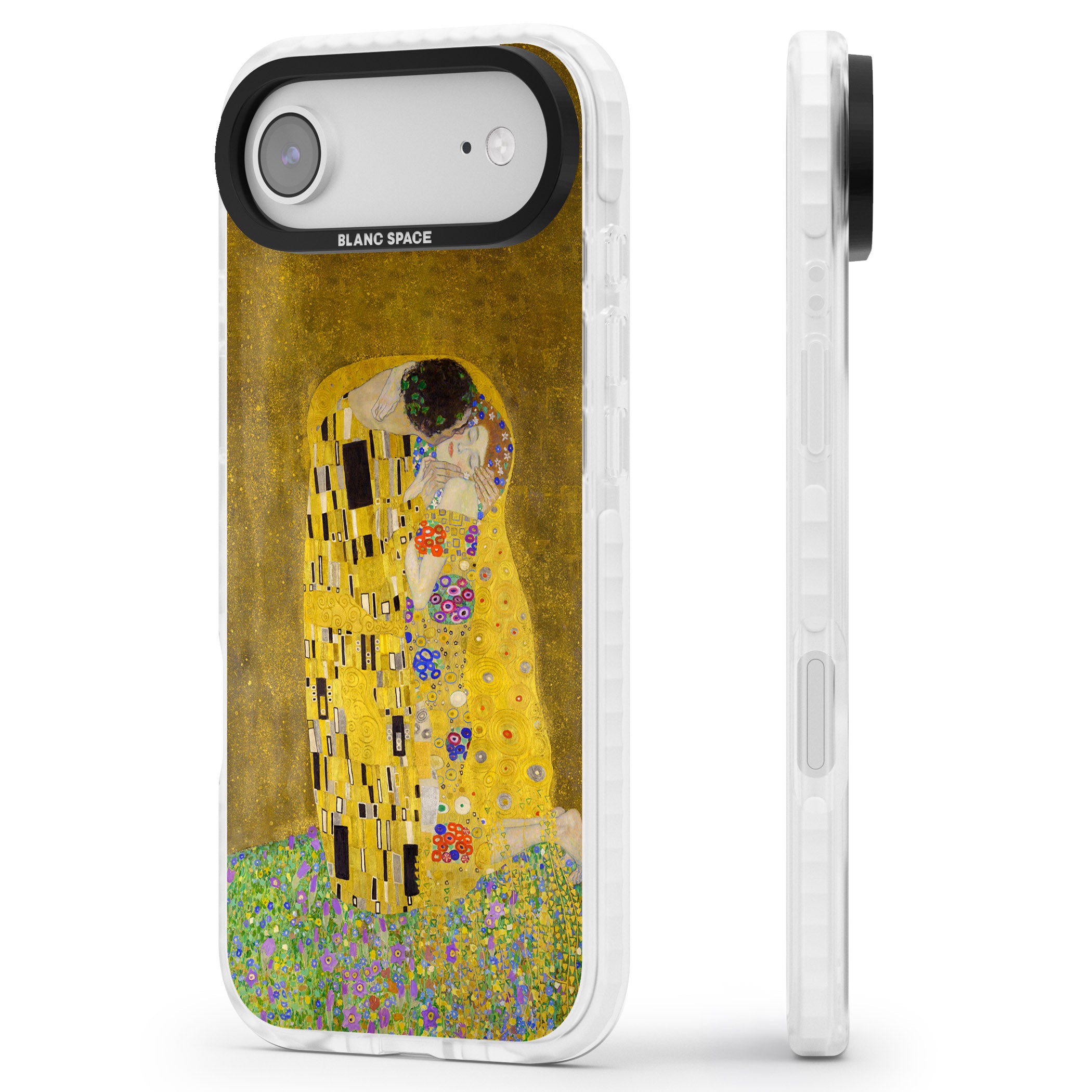 The Kiss iPhone 17 Air Impact Pro Clear Phone Case Side Profile