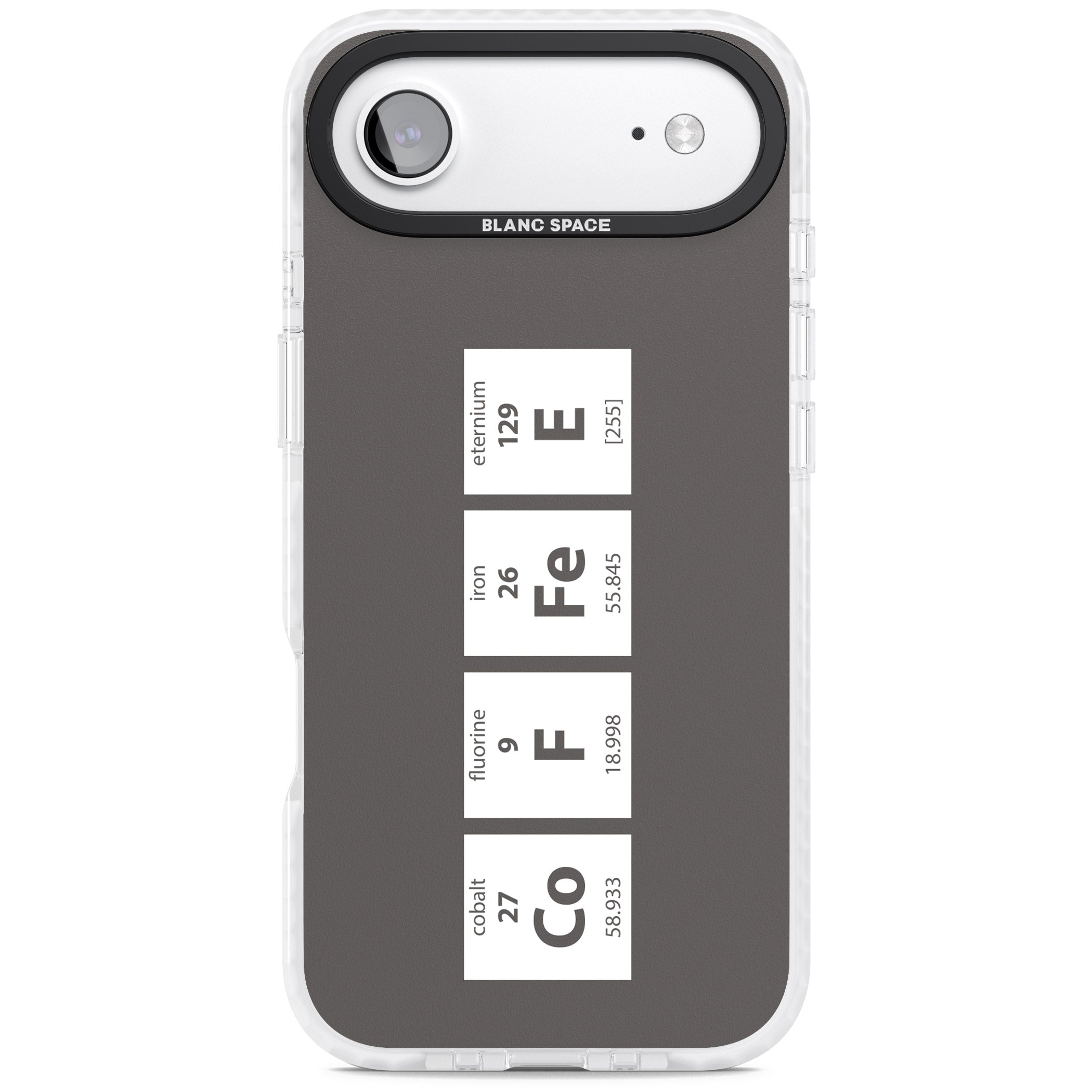 Coffee Element (Grey) iPhone 17 Air Impact Pro Clear Phone Case