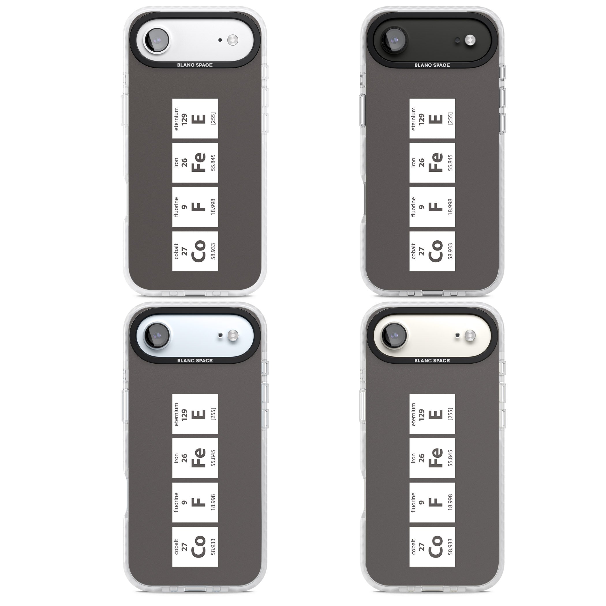 Coffee Element (Grey) iPhone 17 Air Impact Pro Clear Phone Case APT Impact Protection