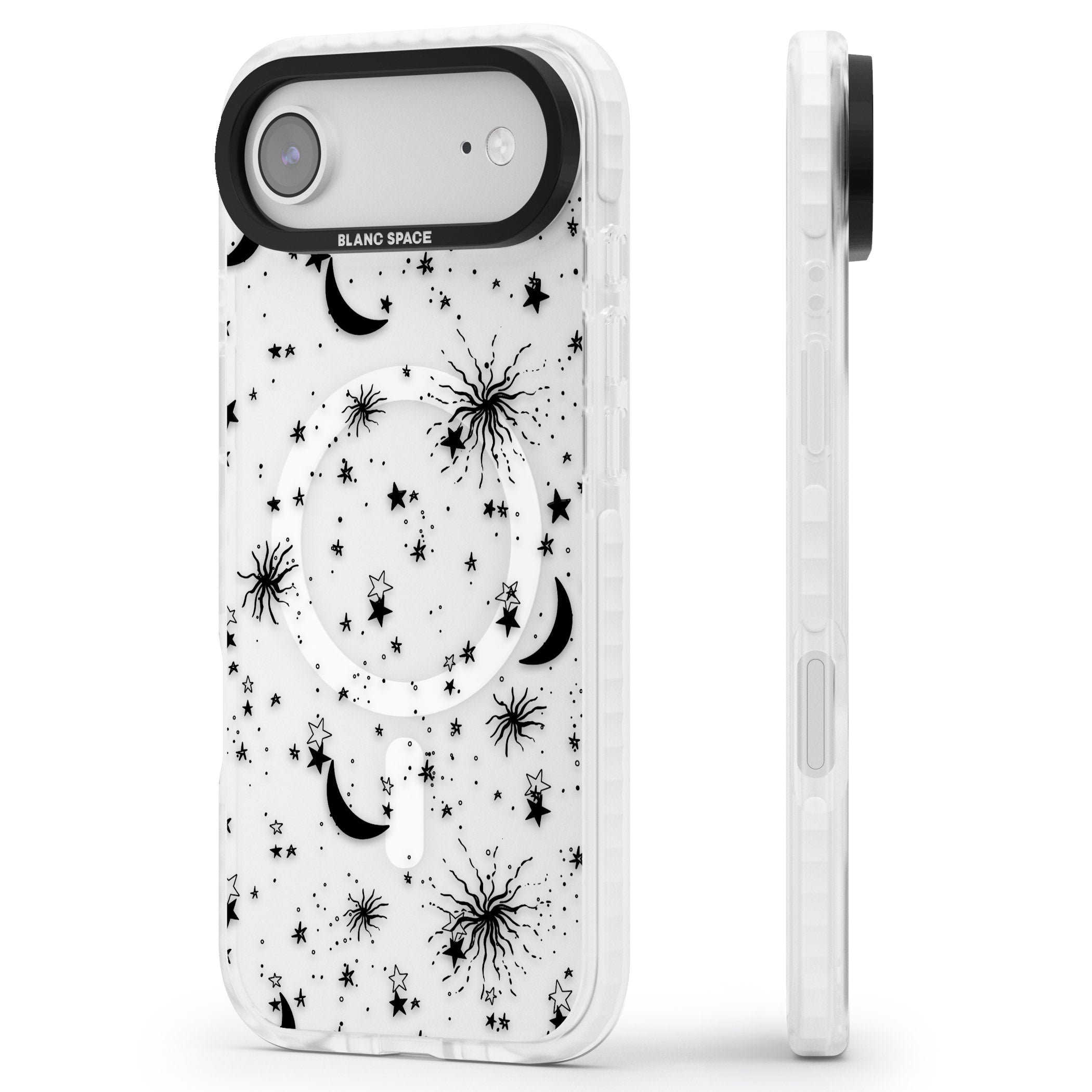 Celestial Night iPhone 17 Air Impact Pro Clear Phone Case Side Profile