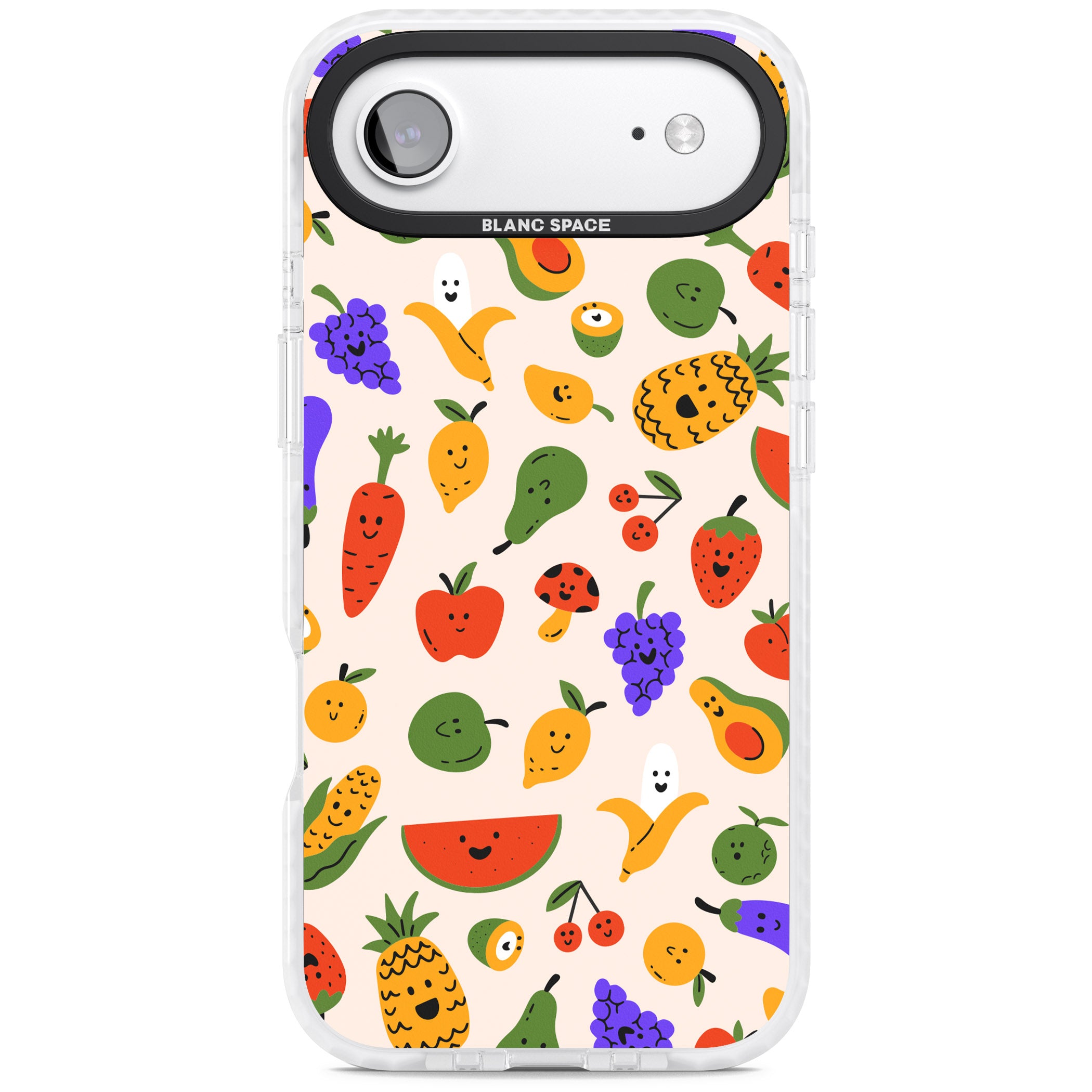 Kawaii Fruit iPhone 17 Air Impact Pro Clear Phone Case
