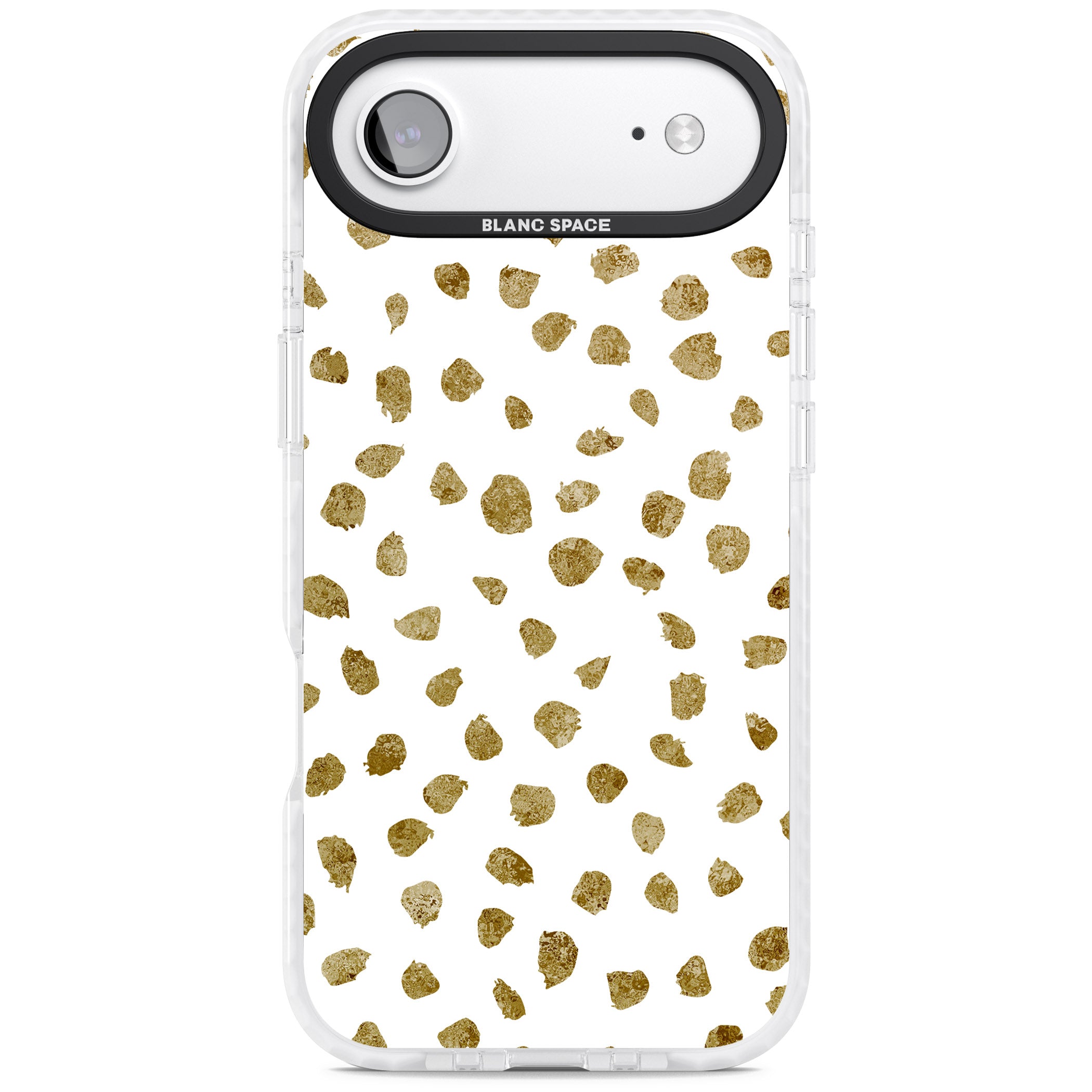 Golden Speckle iPhone 17 Air Impact Pro Clear Phone Case