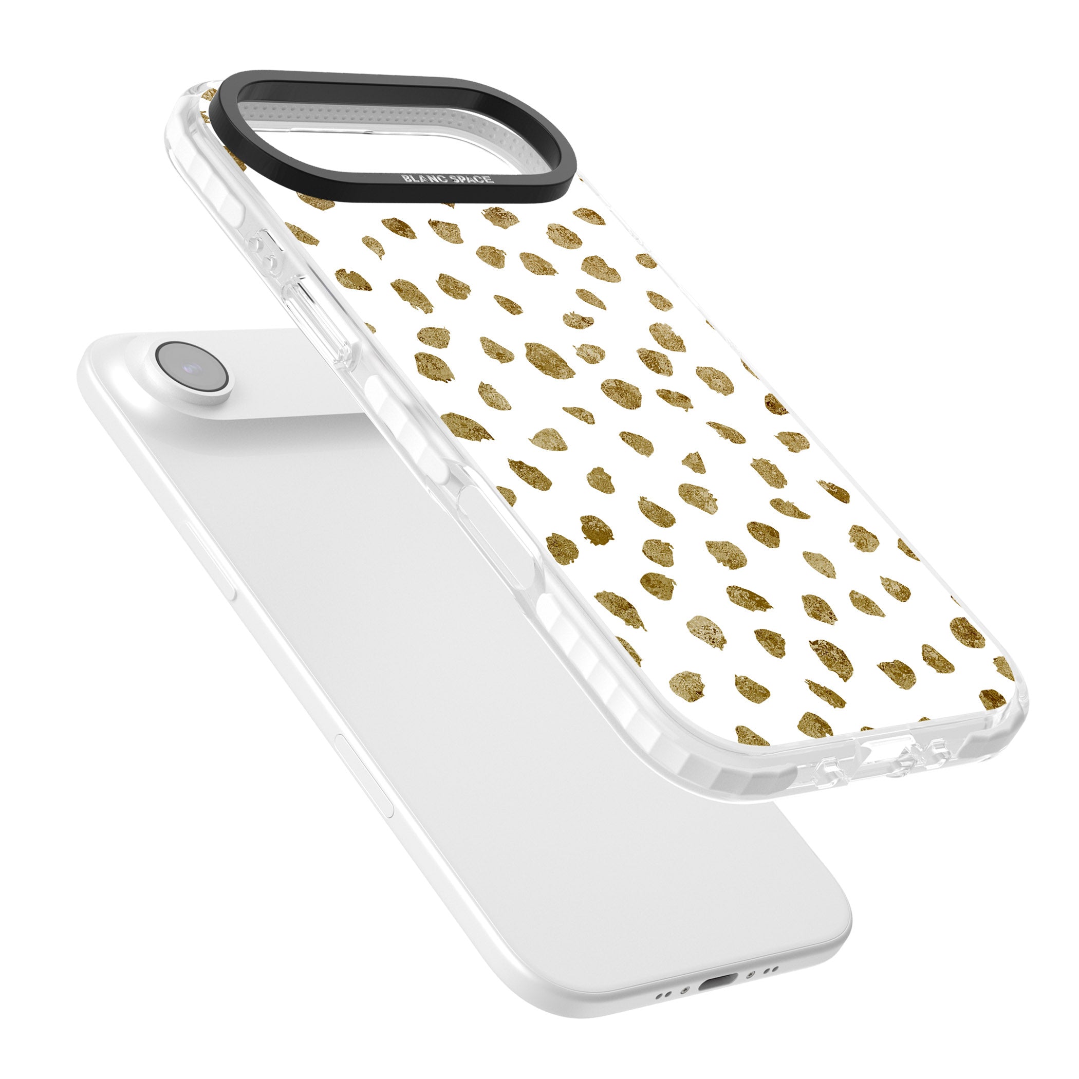 Golden Speckle iPhone 17 Air Impact Pro Clear Phone Case Colours