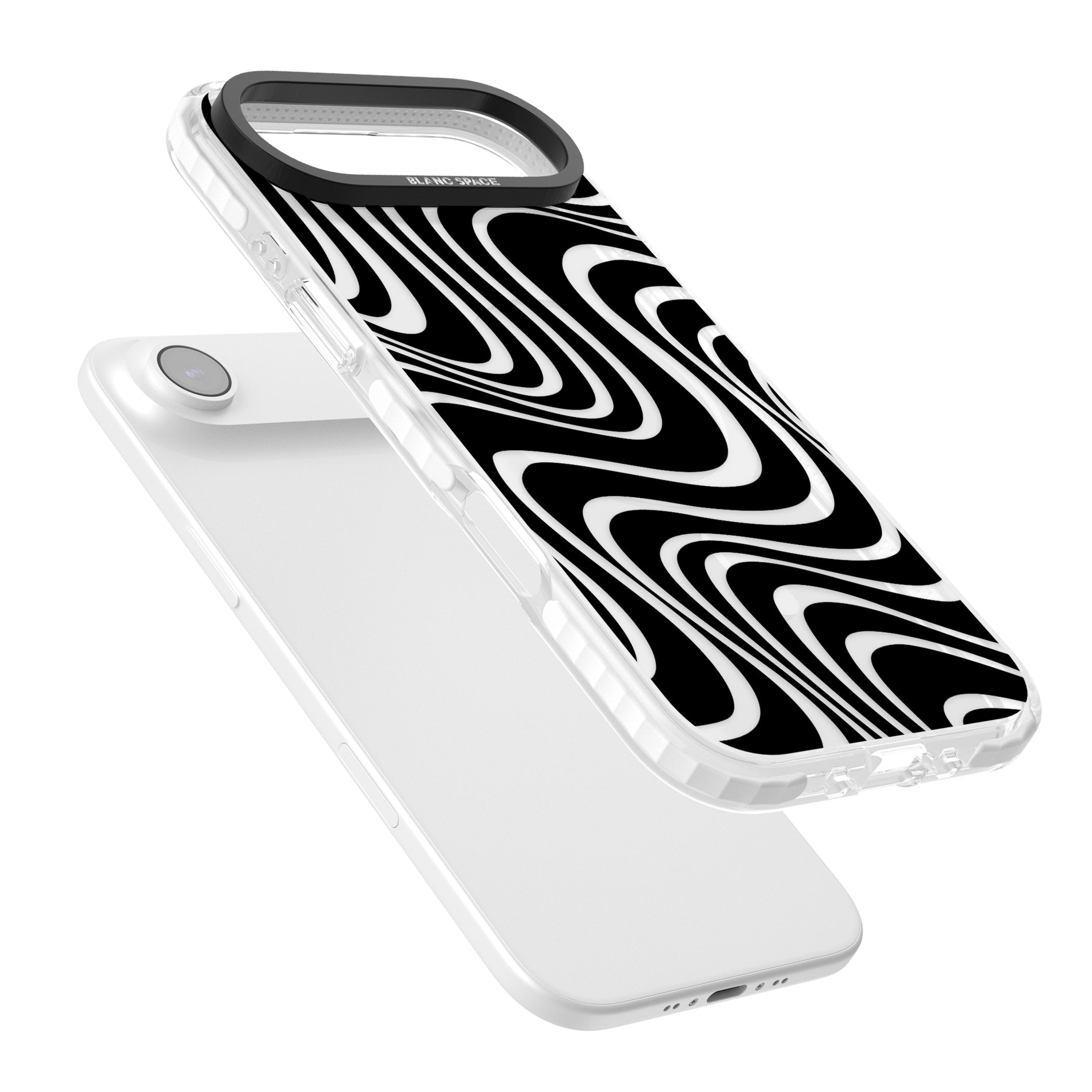 Abstract Waves iPhone 17 Air Impact Pro Clear Phone Case Colours