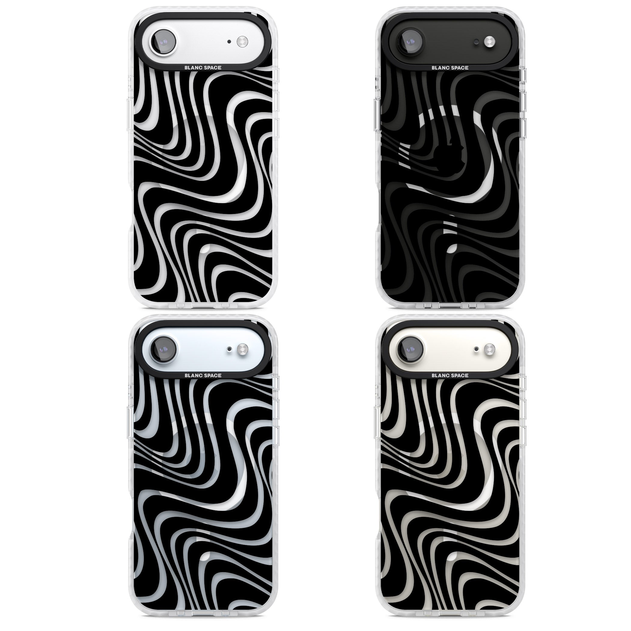 Abstract Waves iPhone 17 Air Impact Pro Clear Phone Case APT Impact Protection