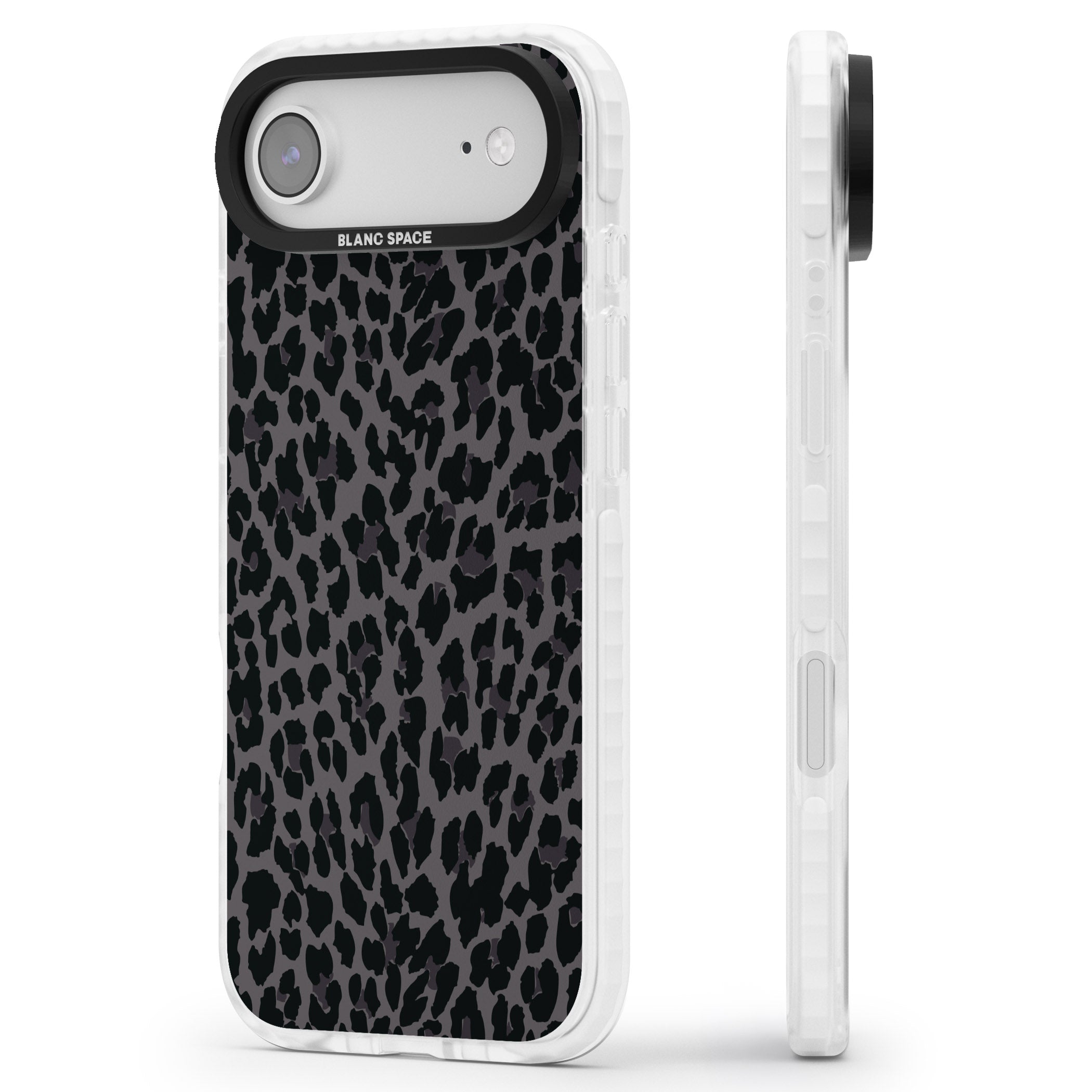 Dark Animal Print iPhone 17 Air Impact Pro Clear Phone Case Side Profile
