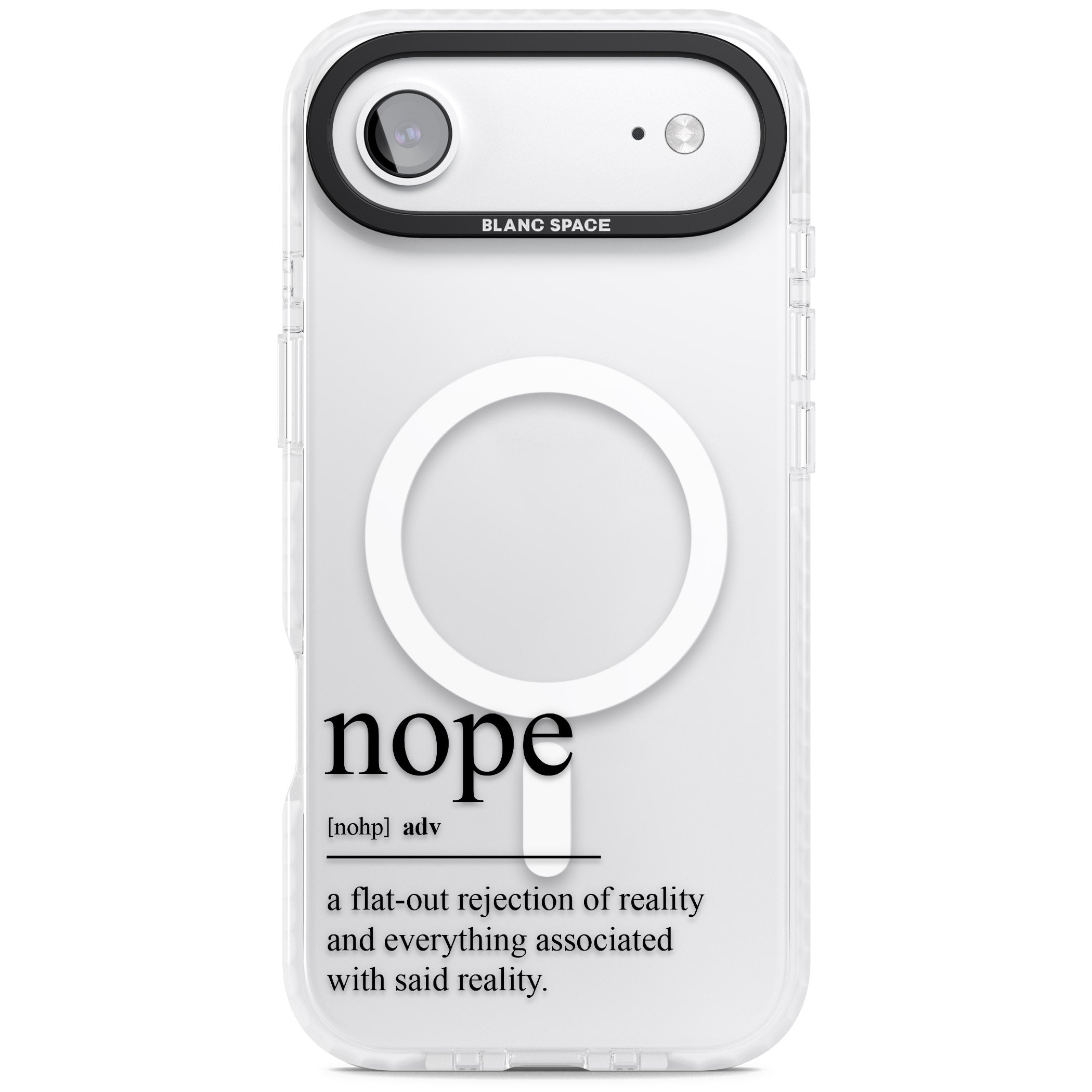 Nope iPhone 17 Air Impact Pro Clear Phone Case